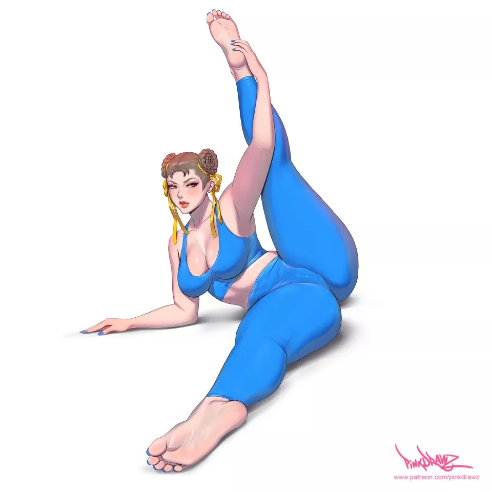 Chun-Li Stretching (Pinkdrawz) [Street Fighter]