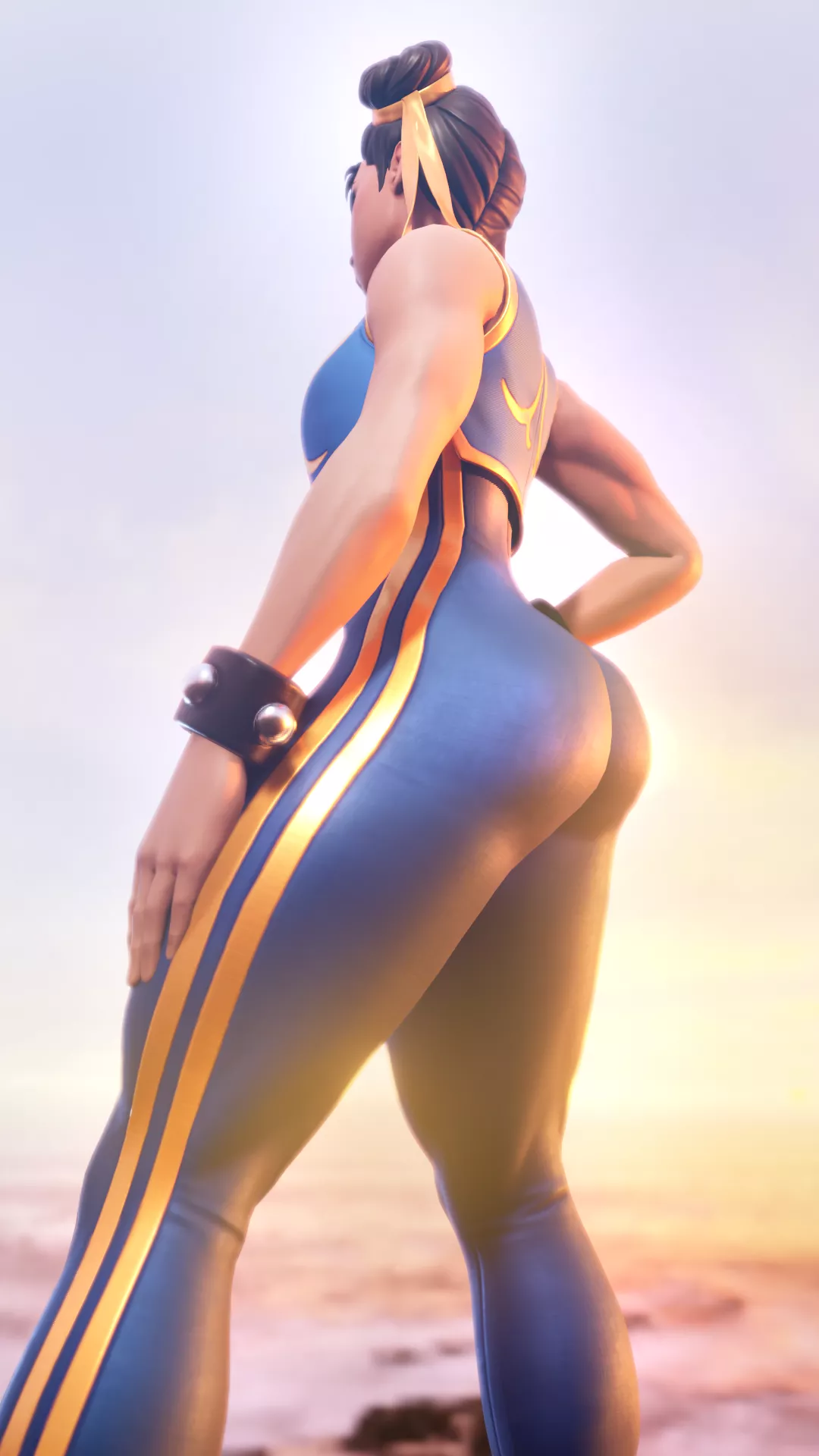 Chun-Li sunset glare (GhastlyArts) [Street Fighter]