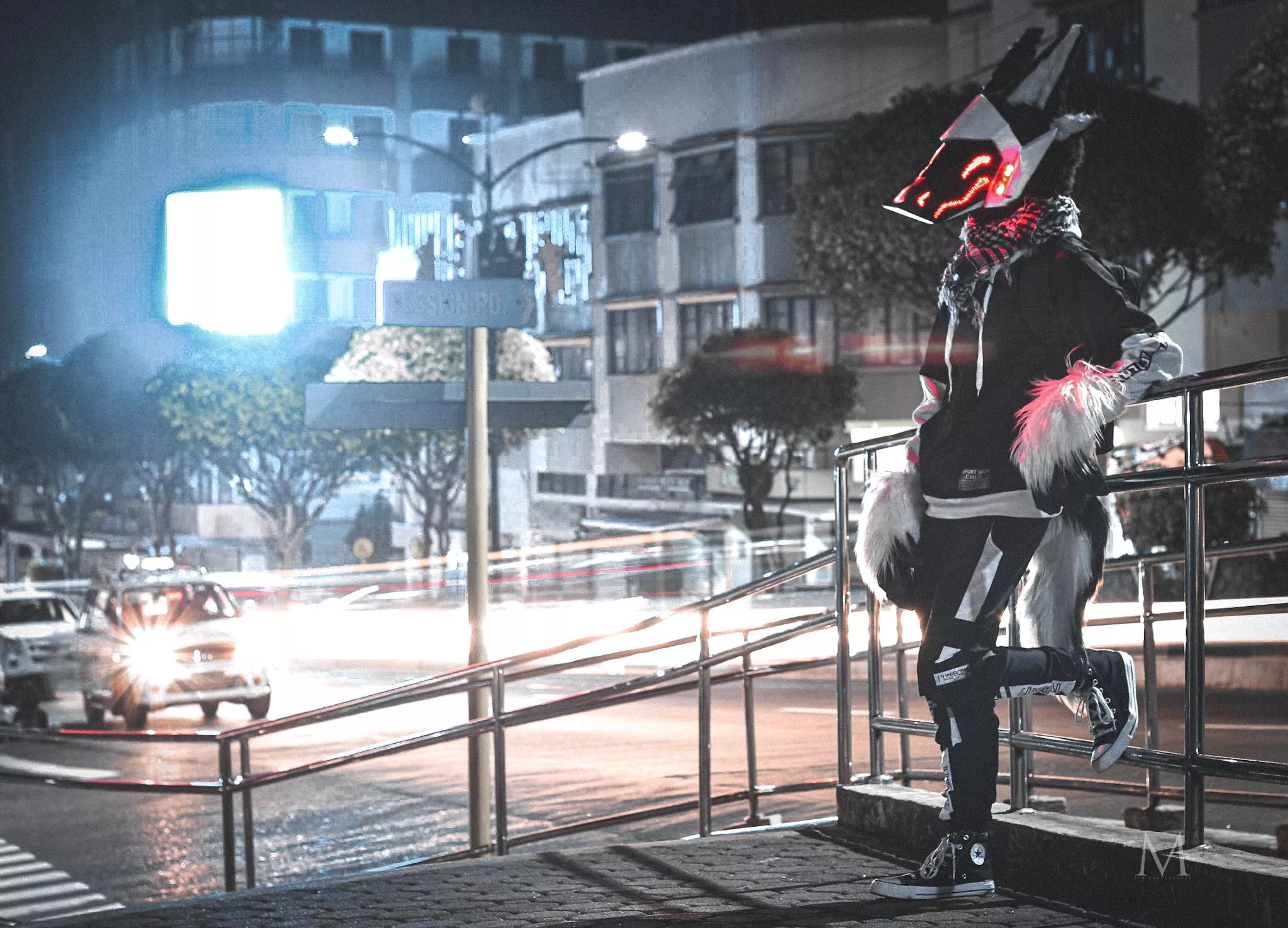 City night vibes, Happy fursuit friday ya'll!