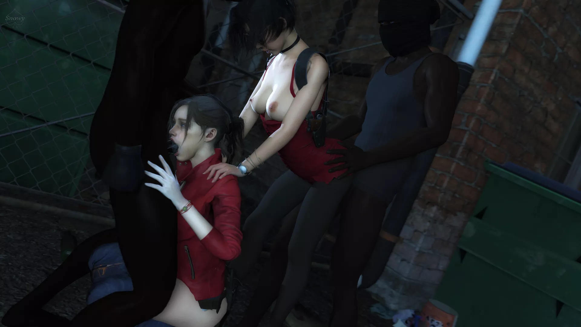 Claire and Ada (Snowy) [Resident Evil]