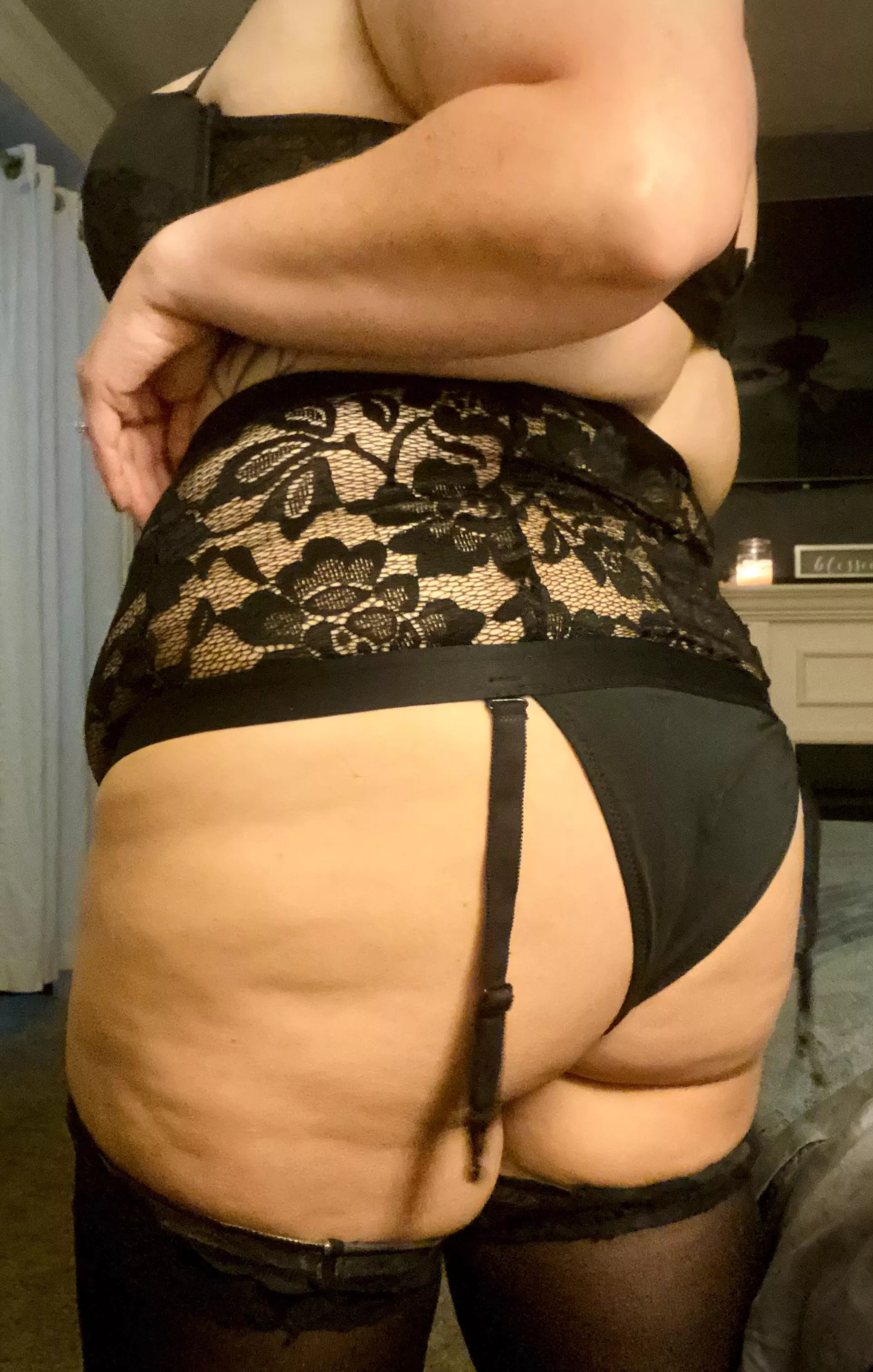 Classic black lace.