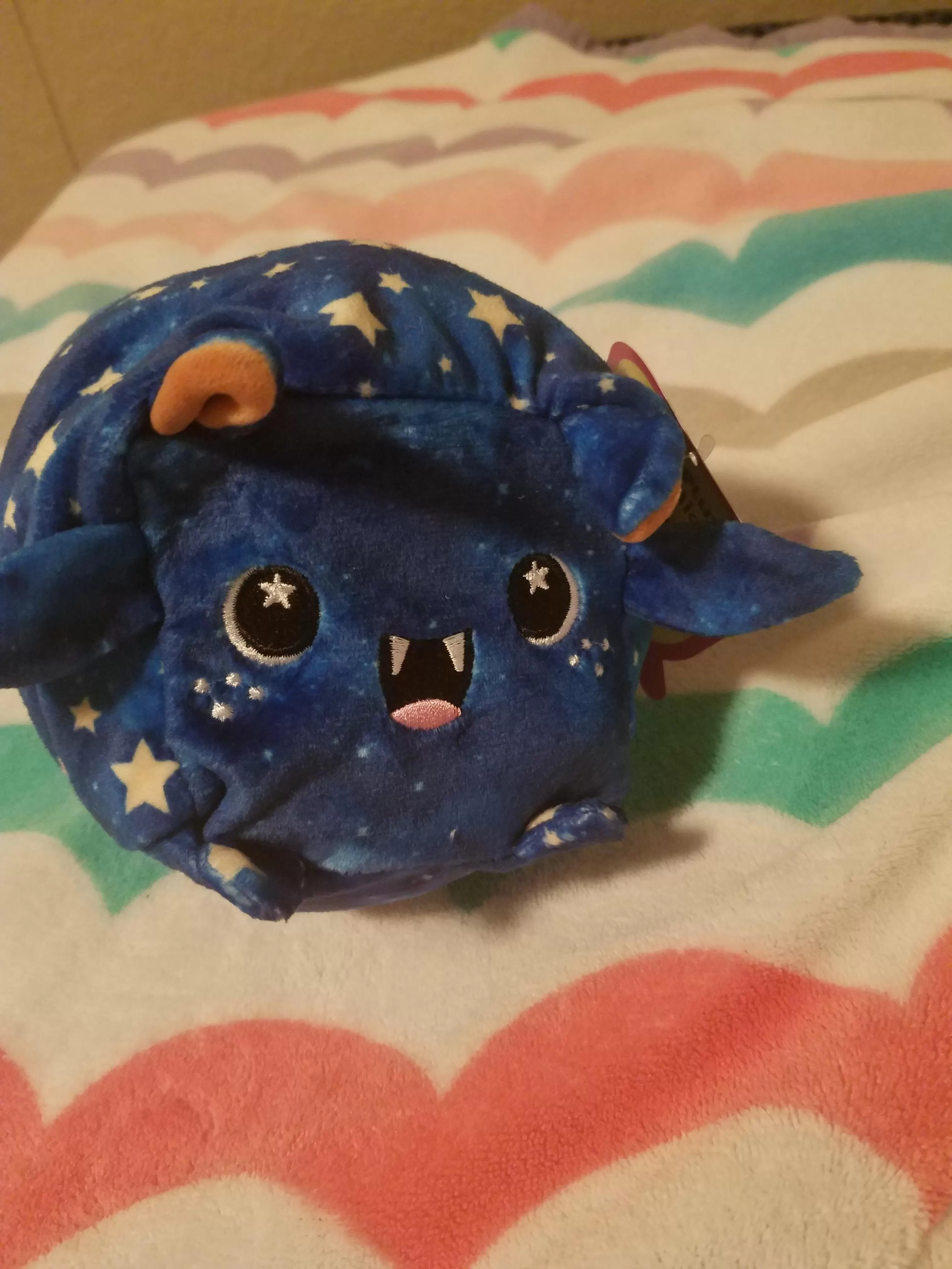 collecting plush babies should be a sport at this point. this cutie is orion 🌠