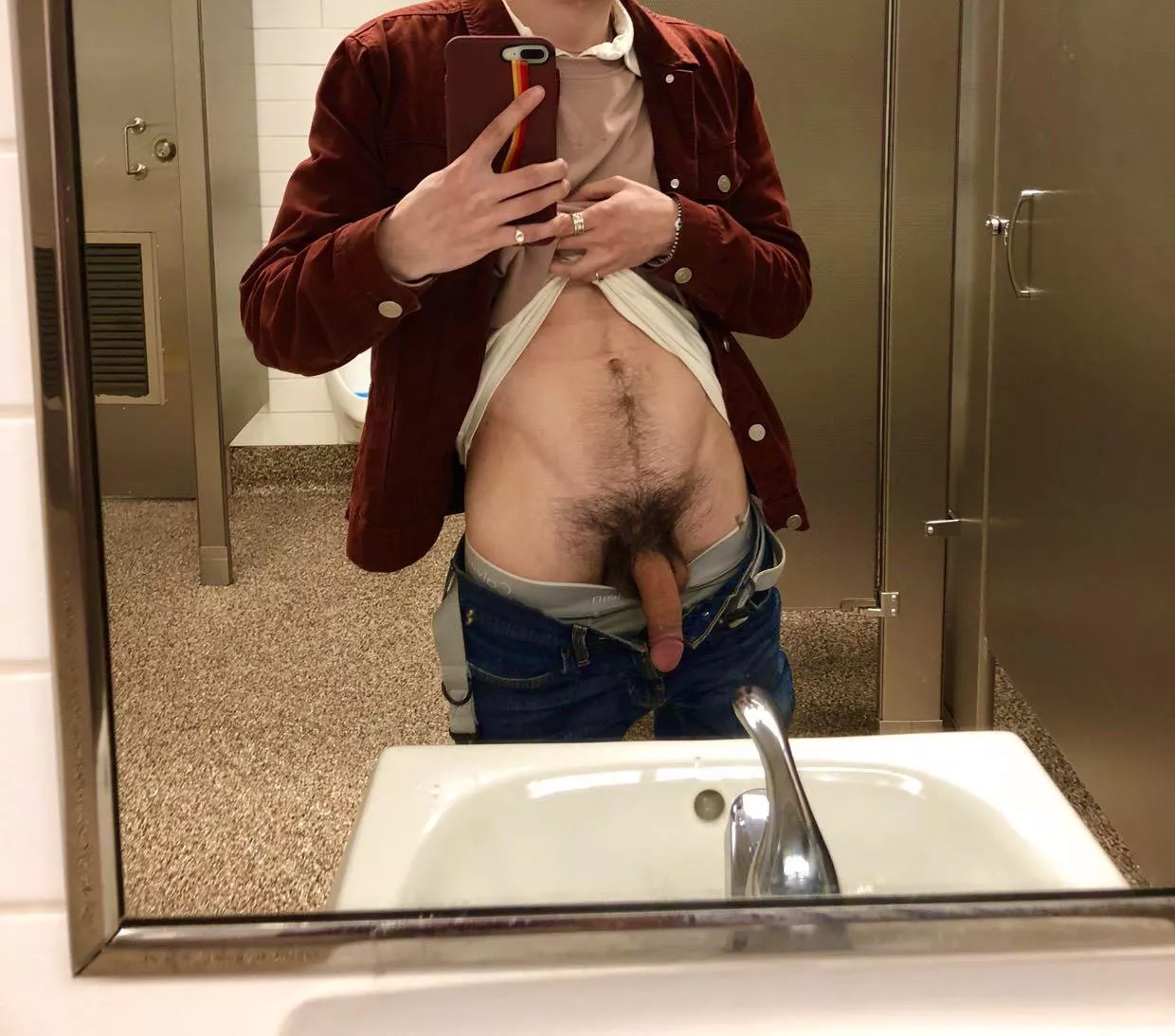 College restroom