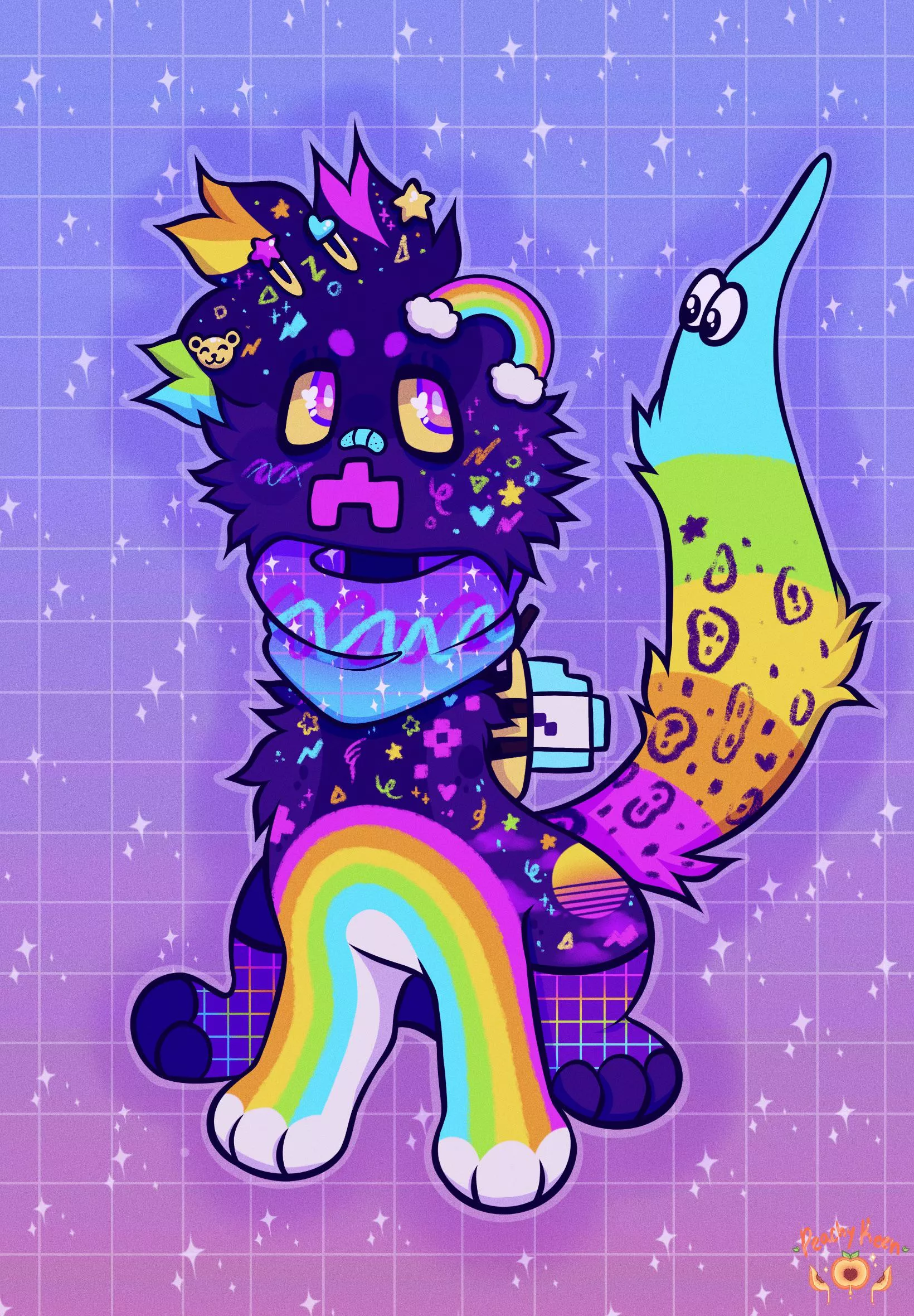 Colorful Creeper - 3rd ArtFight attack from ArtFight 2021