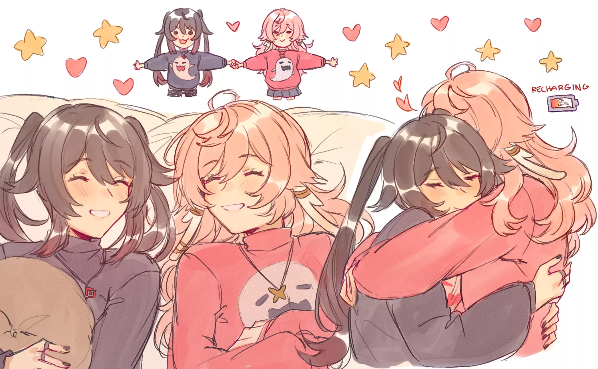 Comfy girlfriends [Genshin Impact]