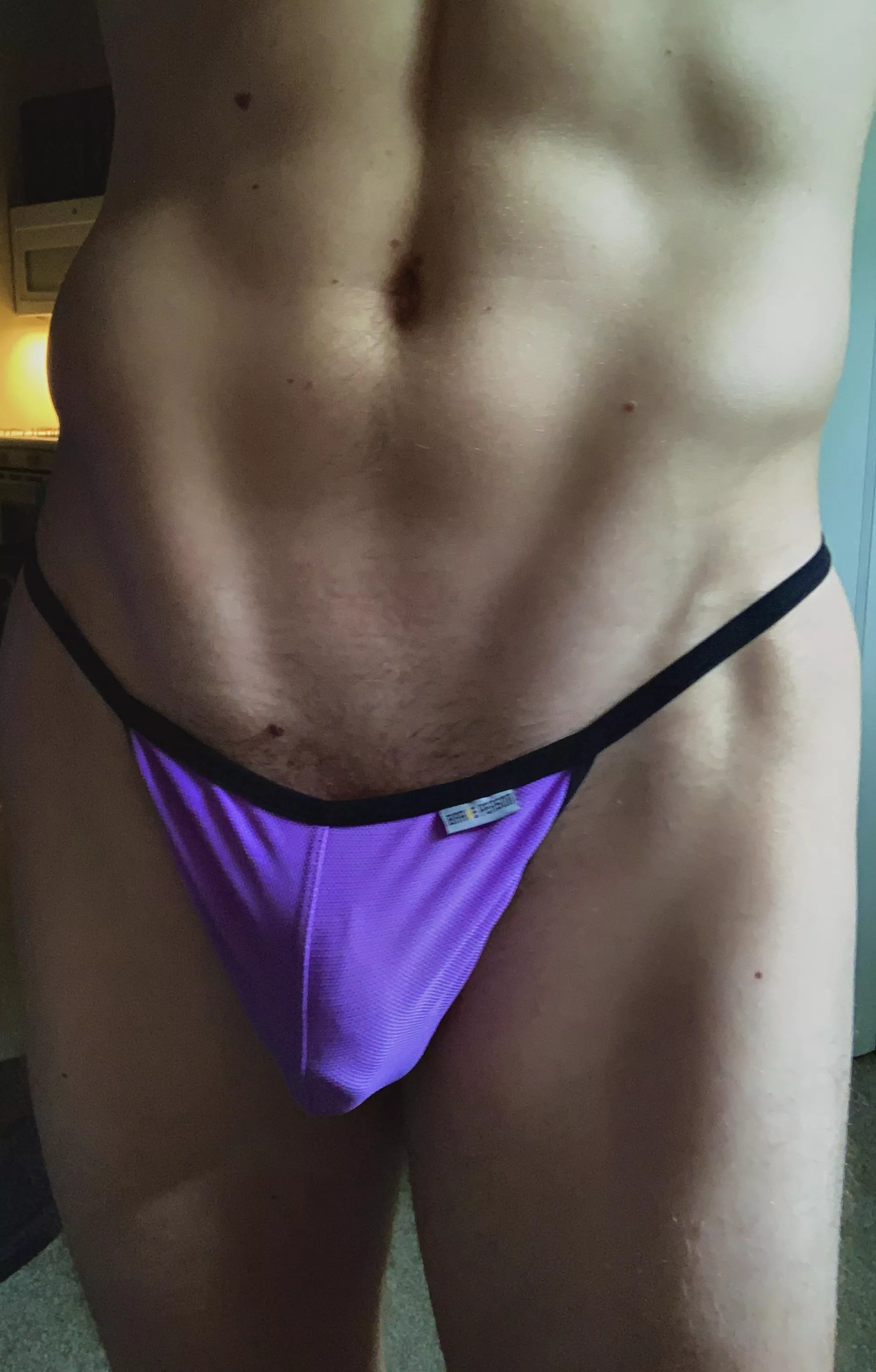 Coming through in purple