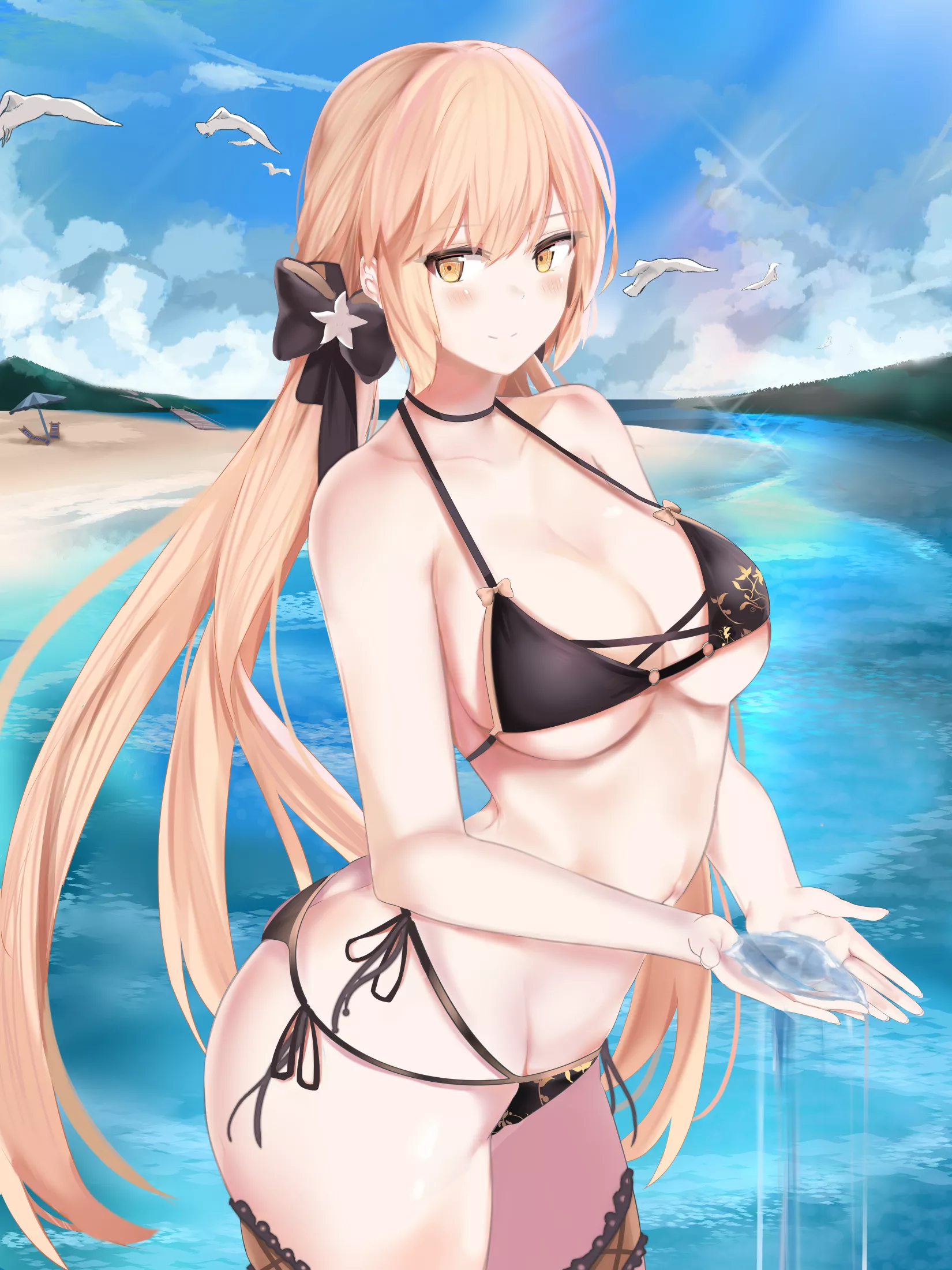 Commander, Do You Find My Swimsuit Nice? I choose it with you in mind~â¤ (OTs-14, Girl's Frontline)