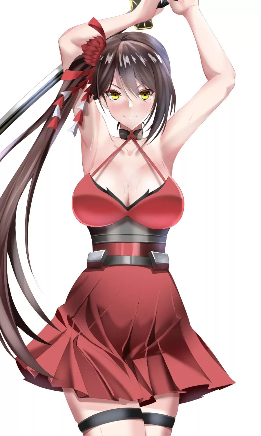 (Commander walks in) AAHH... ZUIKAKU!?! What are you doing with that sword?