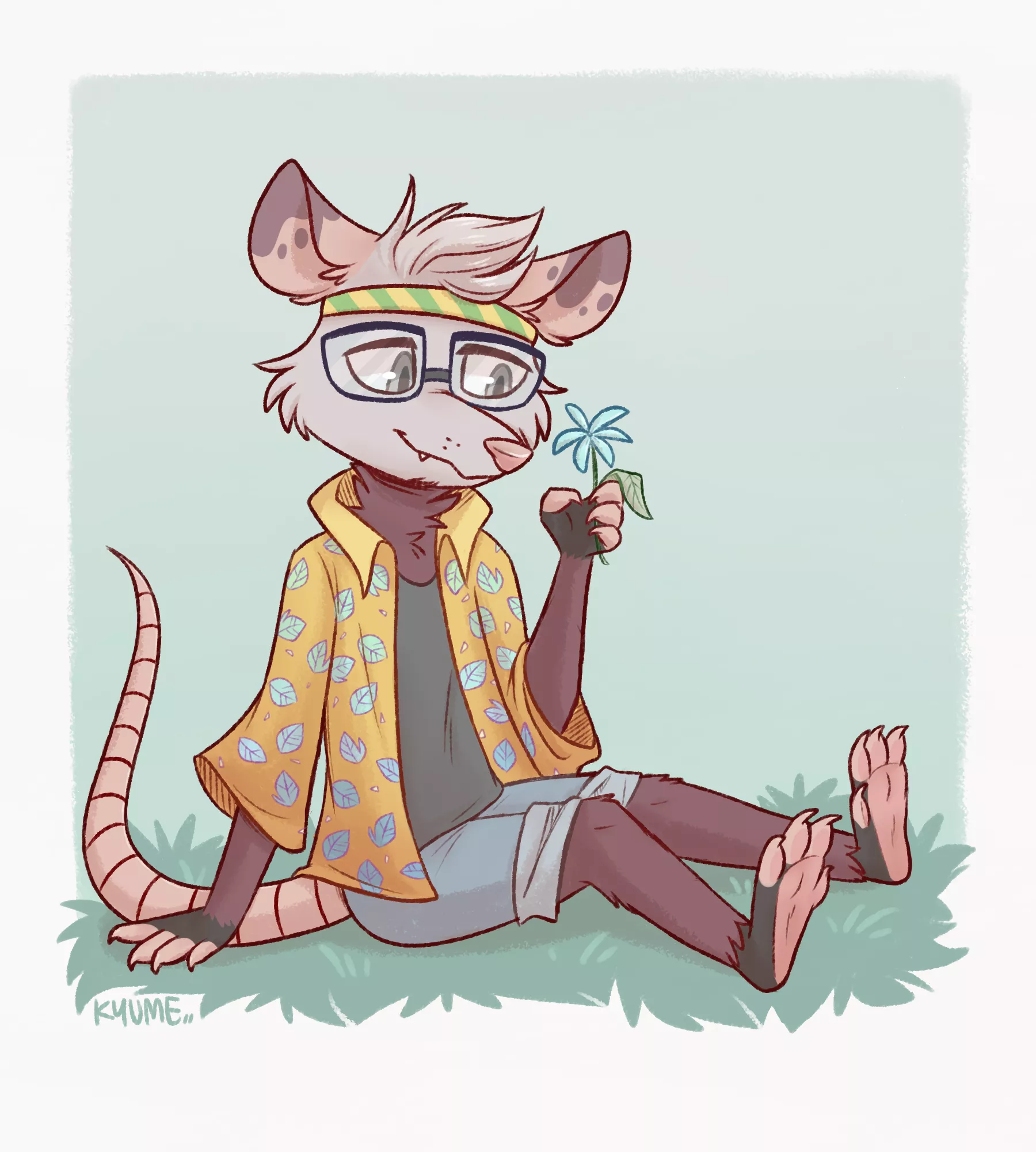 Commission of Pascall the possum [art by me @kazunekomori]