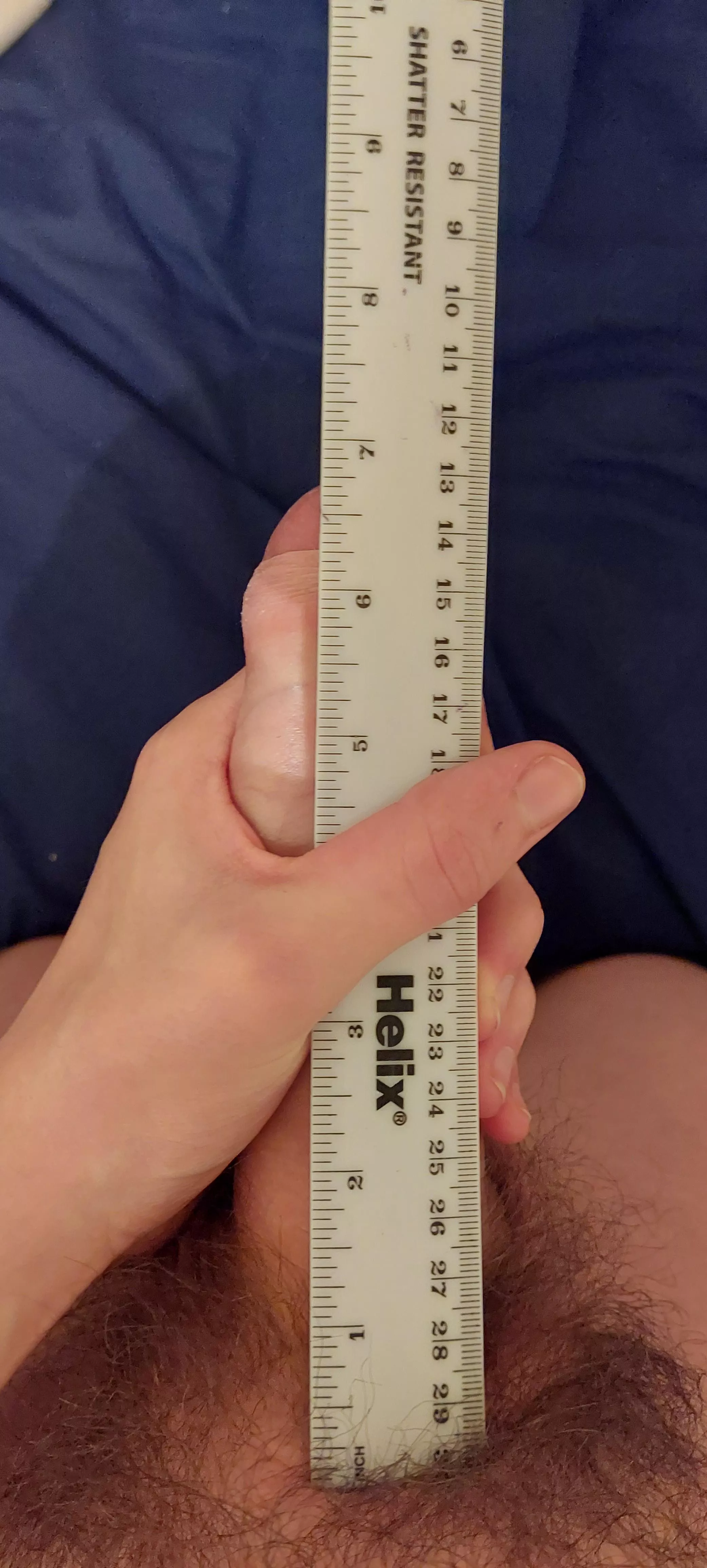 Compared to a ruler