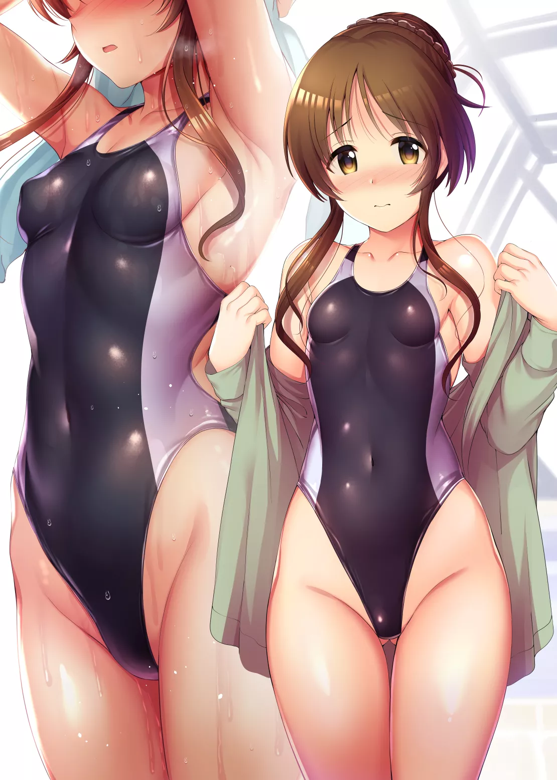 Competition Swimsuit Aiko Embarrassed (Ment) [Idolmaster]