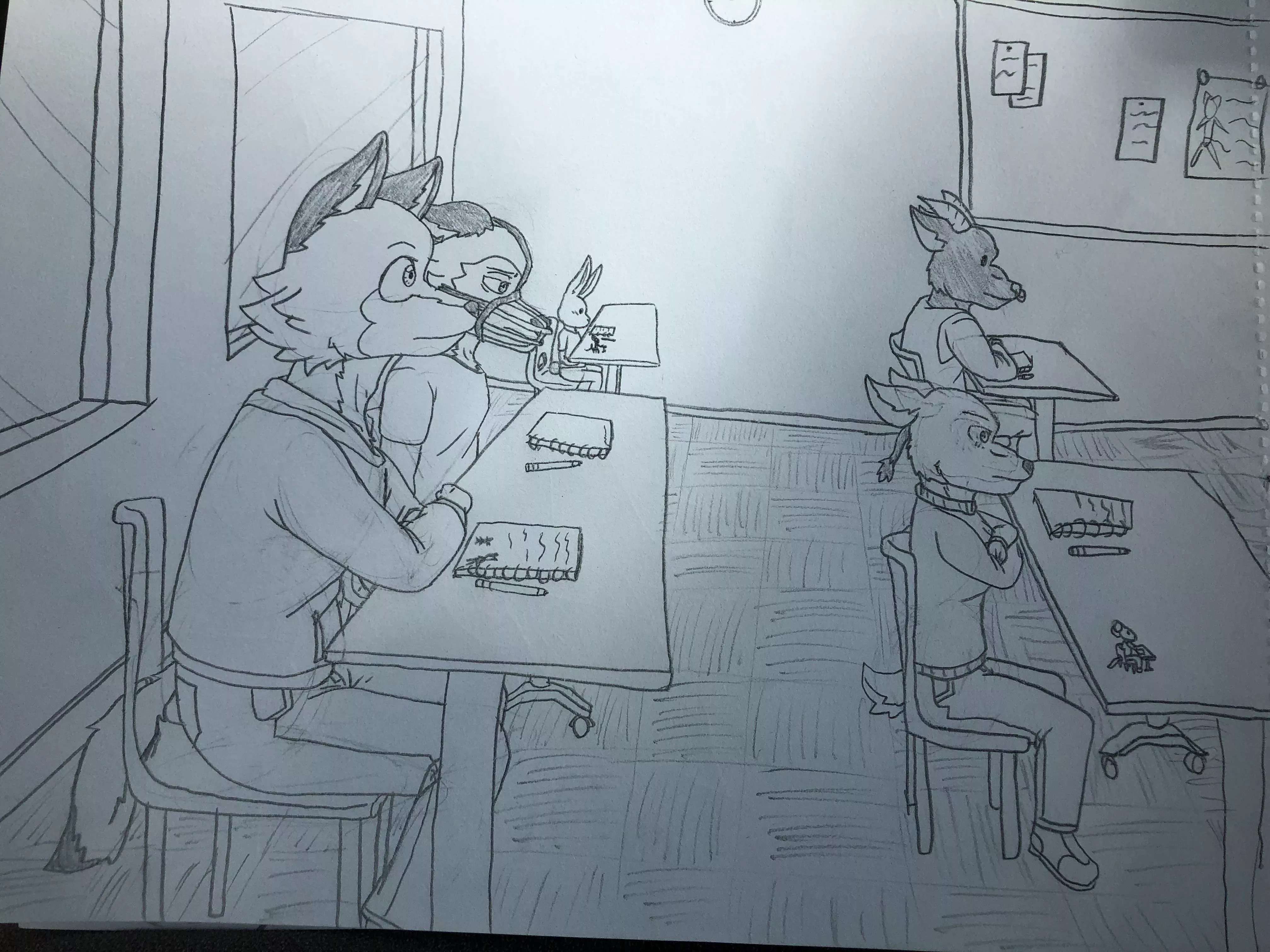 Concept art for a Beastars fanfic Iâ€™ve been working on. Probably not gonna finish/post it tho.