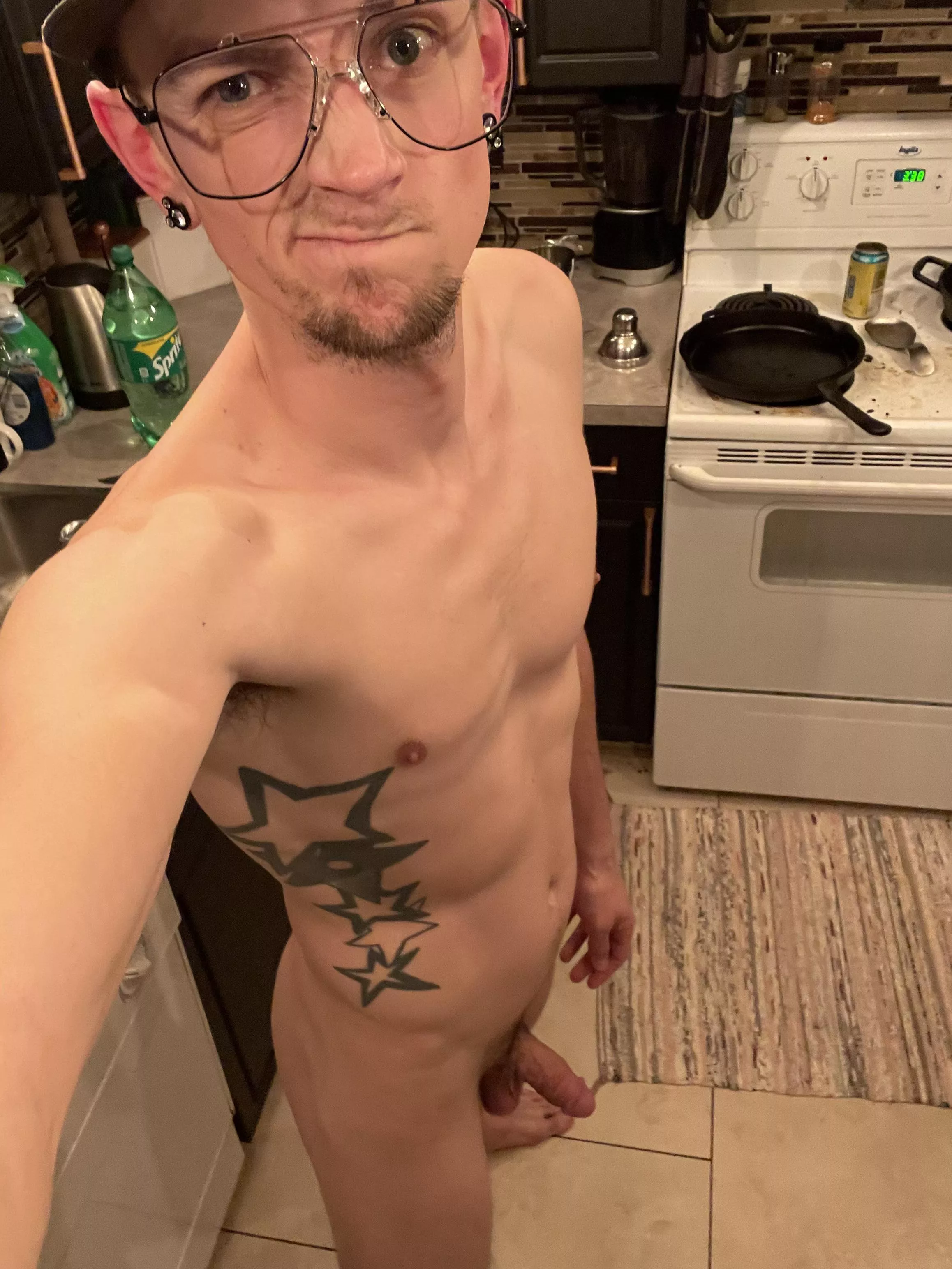 Cooking naked. Would you join me. 30.