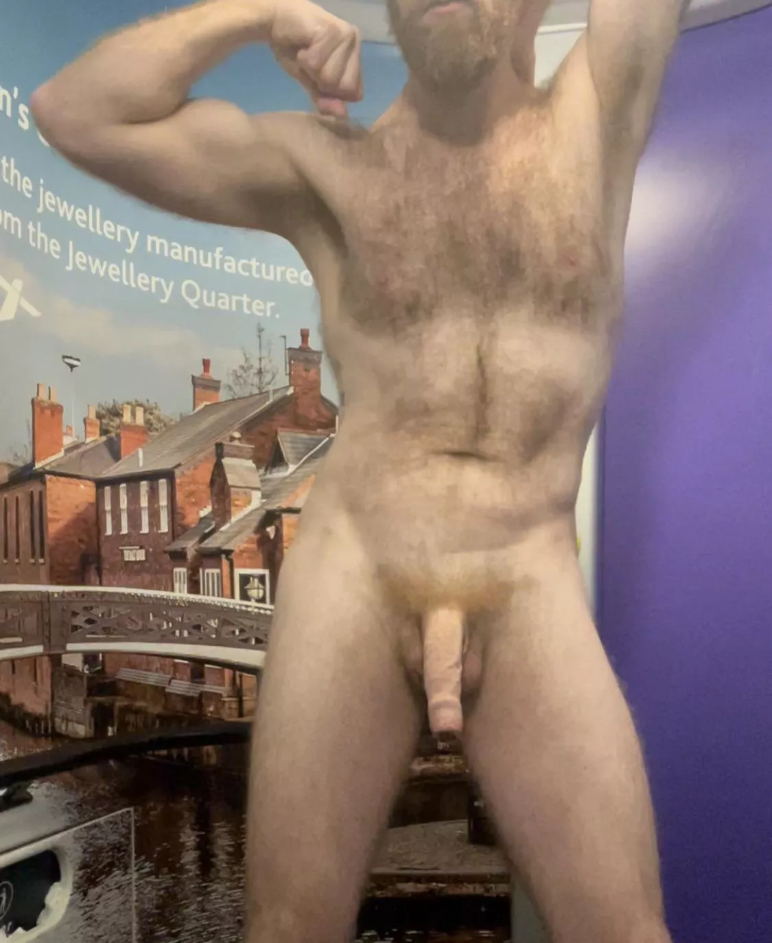 Couldnâ€™t resist stripping down on the train!