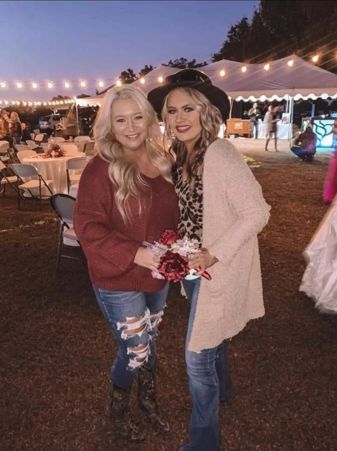 Country mom and daughter