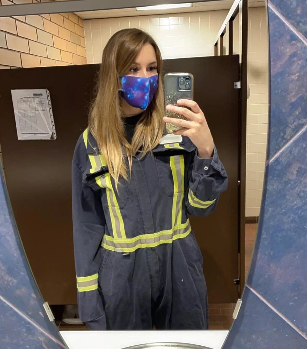 Coverall pic at trades school! [f]