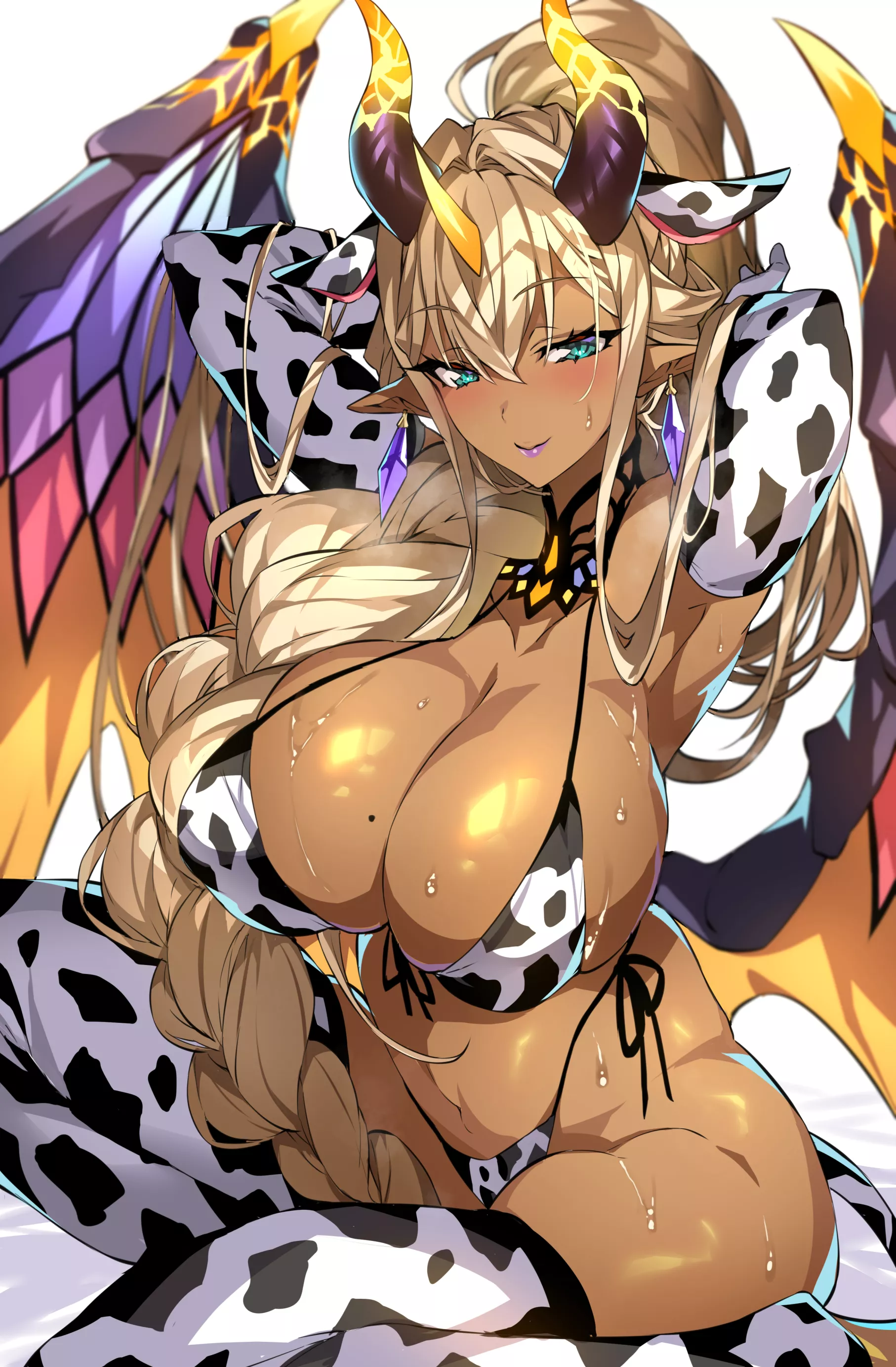 Cow Print Bikini Demonic Fire (Gan) [Original]