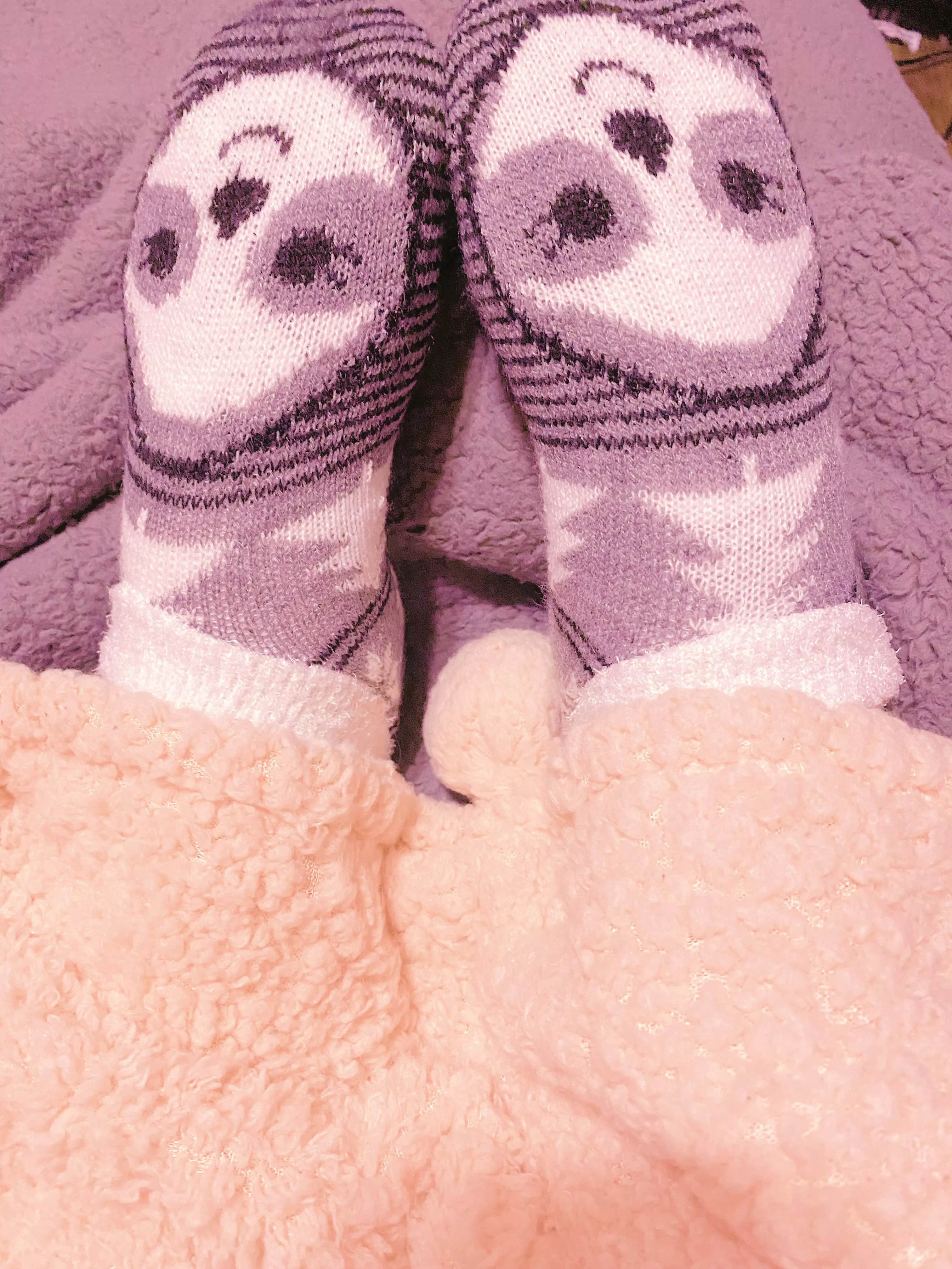 Cozy little sloth socks🥰🦥