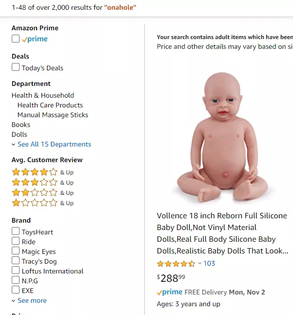 Cursed Amazon Result