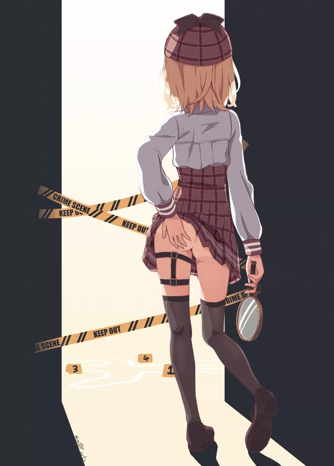 Cute little detective booty