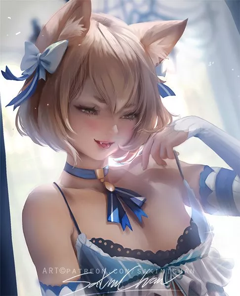 Cute Neko girl. Any idea where she's from????