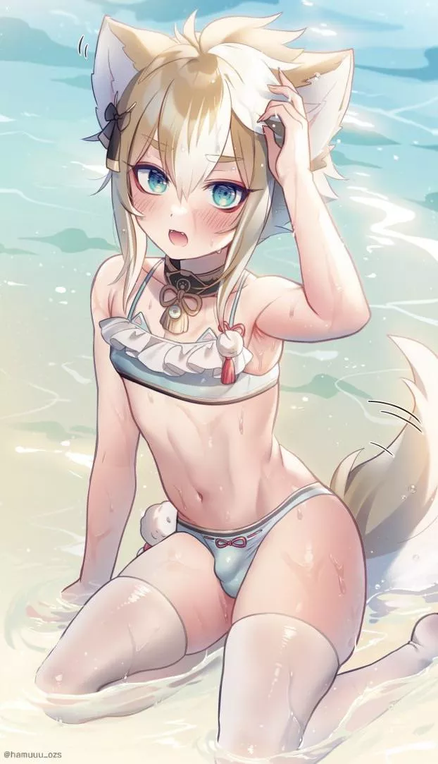 cutie on the beach :3