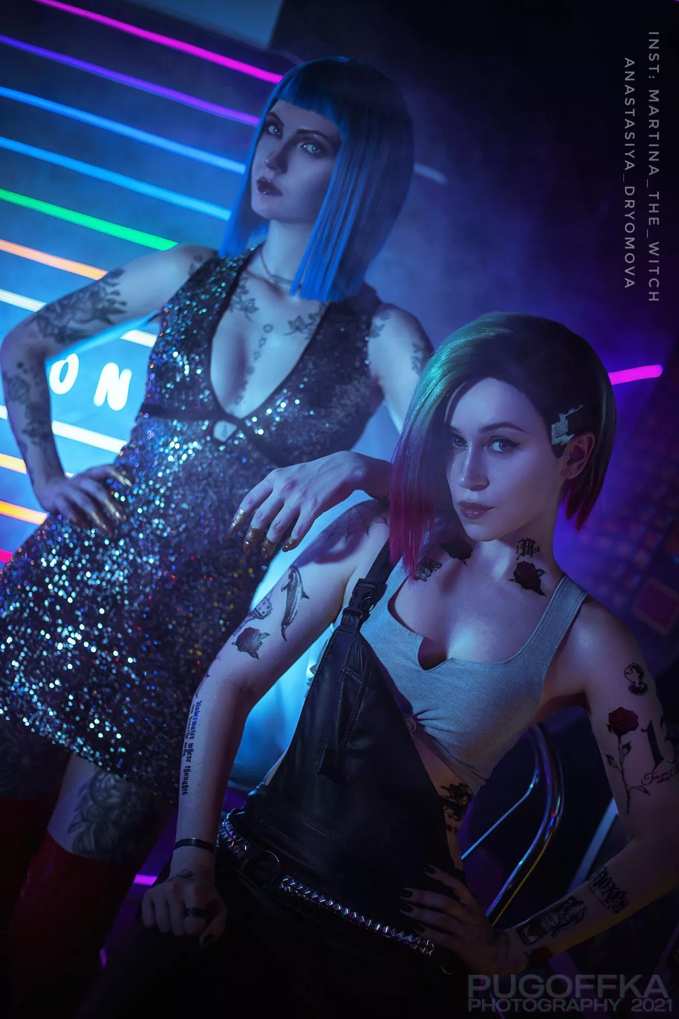 Cyberpunk 2077ðŸ’Ž Evelyn Parker by Martina, Judy Alvarez by Anastasiya Dryomova