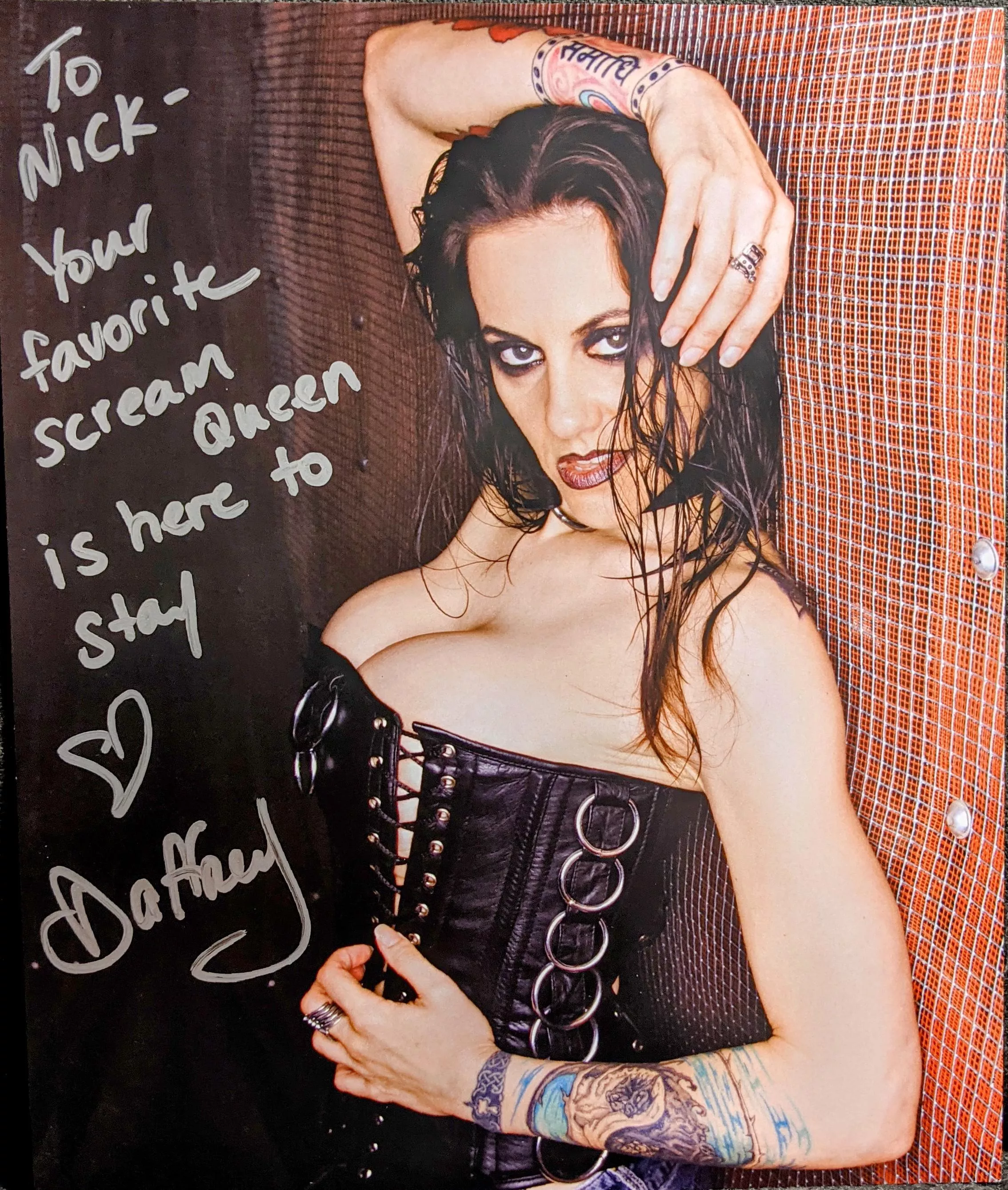 Daffney signed this for me personally on her Facebook Virtual Signing this March RIP Daffney ðŸ–¤