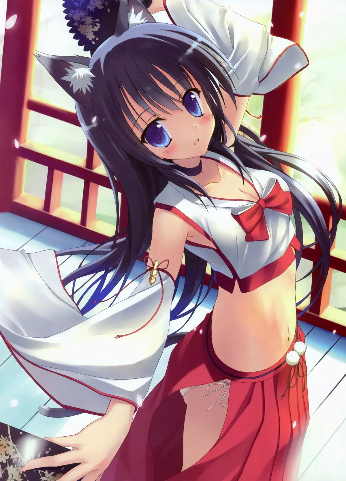 Dancing shrine maiden