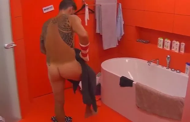 Daniel Koellerer. Austrian former tennis player naked on Big Brother Germany.