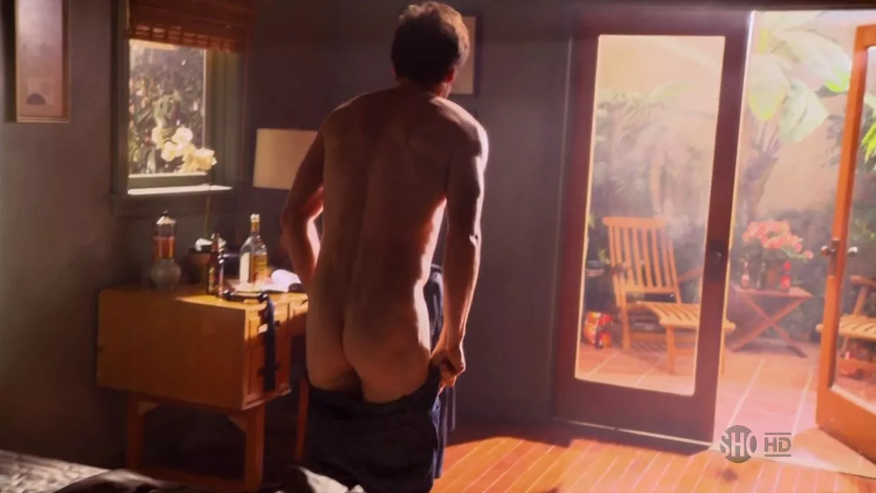 David Duchovny, actor naked in the TV series Californication.