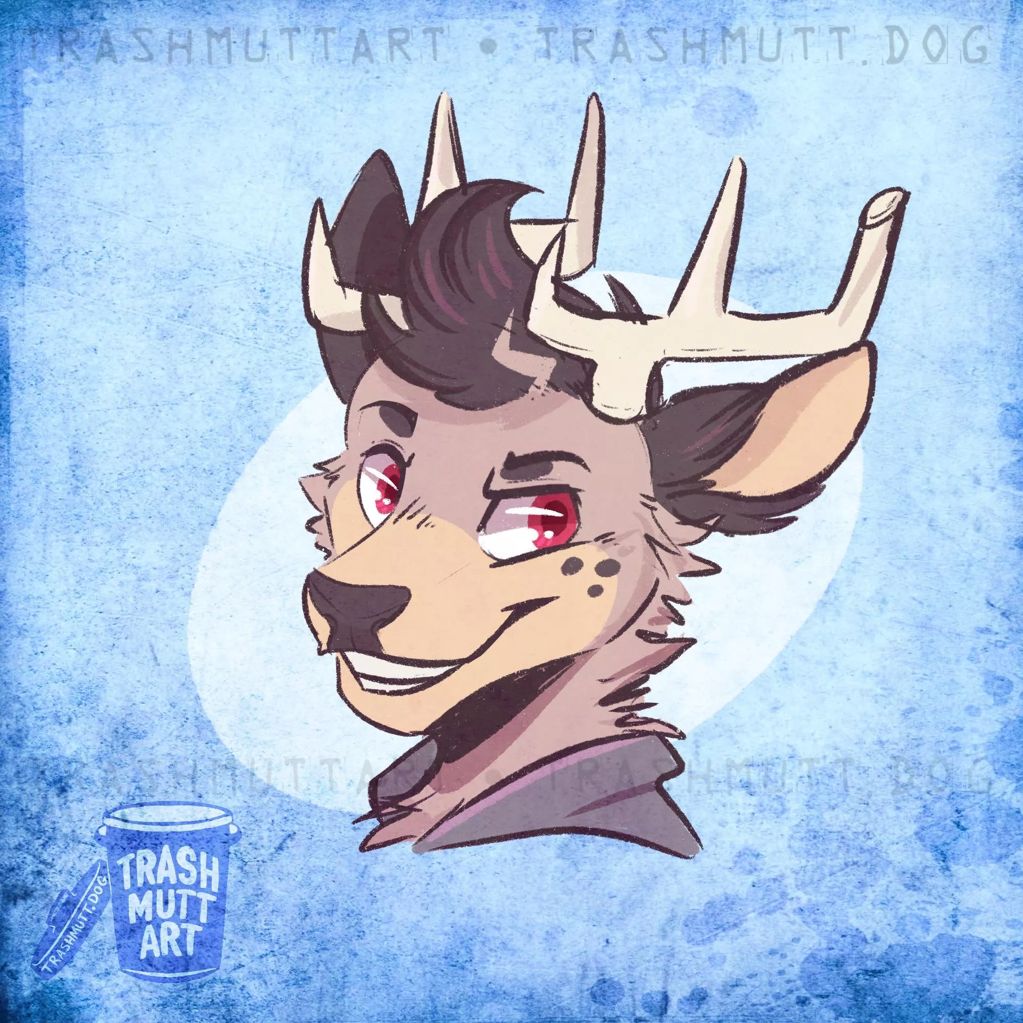 Deer 🦌 (art by me - TrashmuttArt on Twitter)