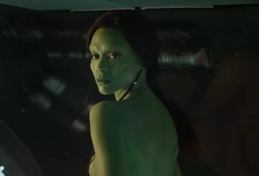 Deleted scene of Zoe Saldana topless as Gamora