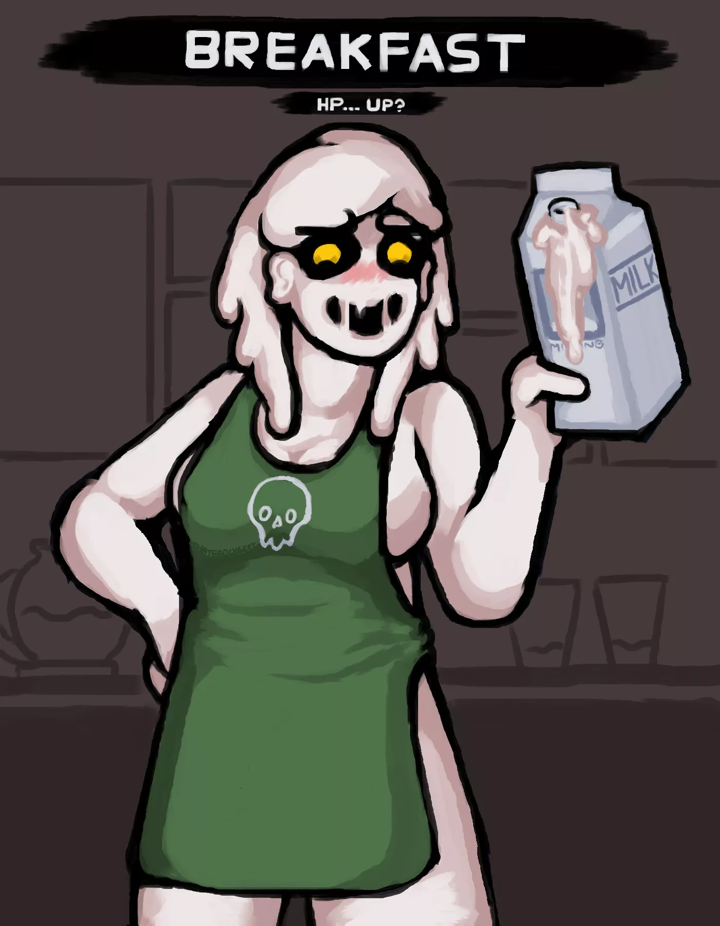 Deli does the apron thing