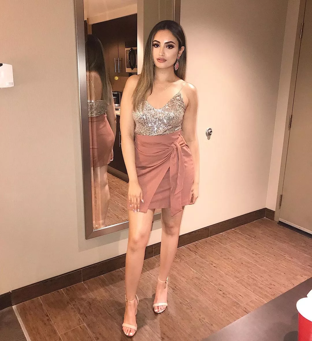 Desi American Beauty in Party Dress