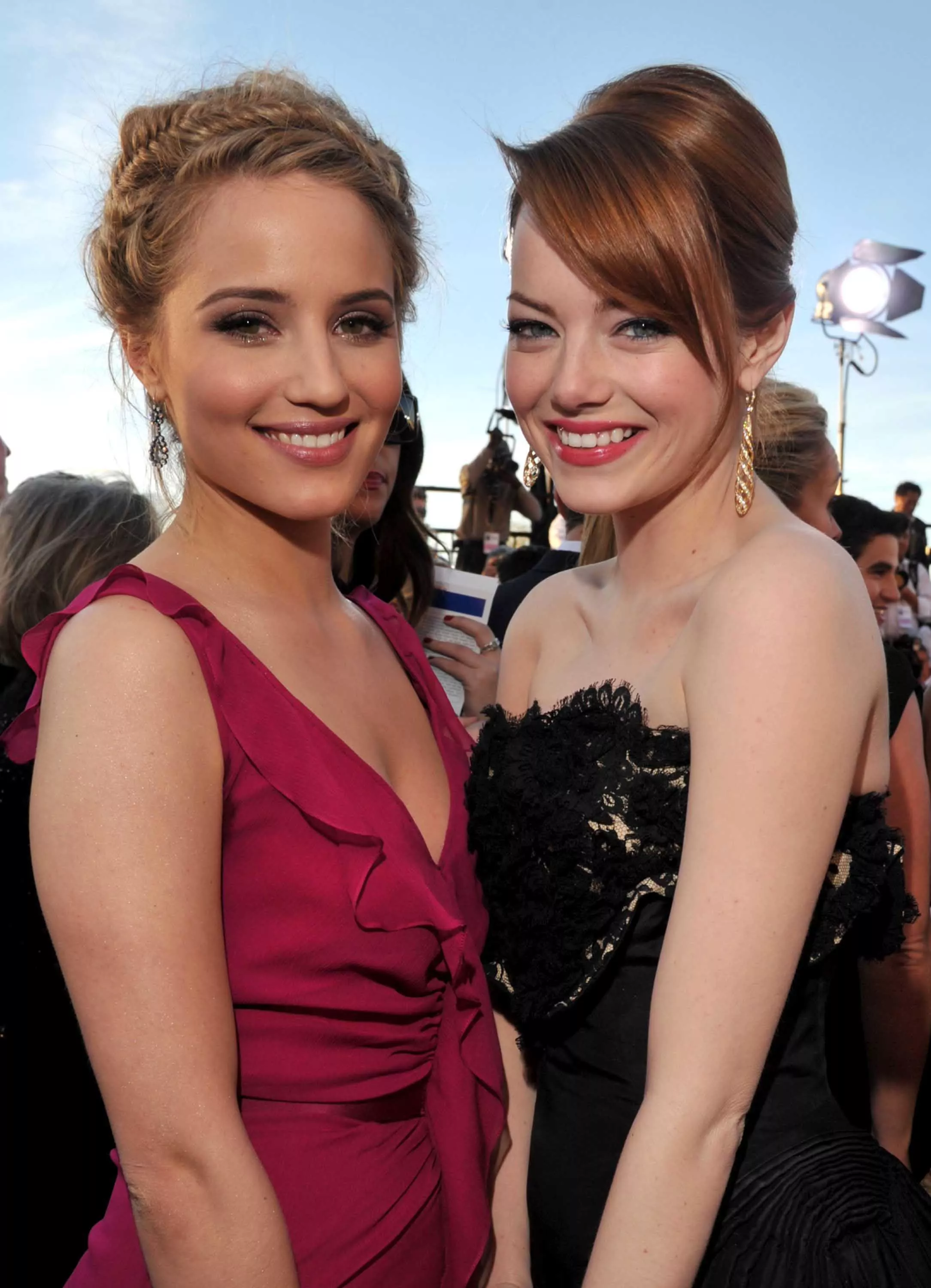 Diana Agron and Emma Stone