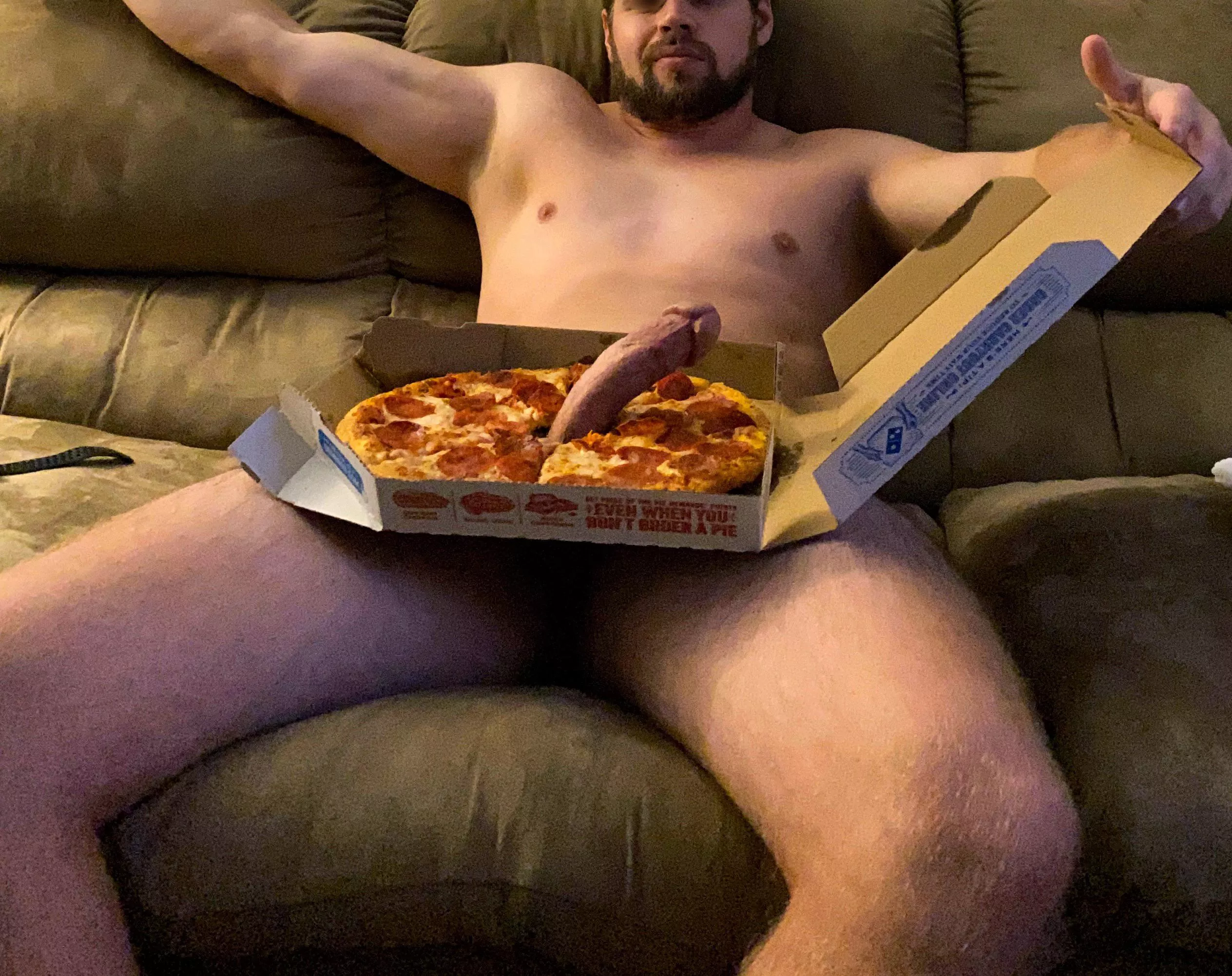 Did someone order a pizza with extra sausageðŸ˜ *cue cheesy porno music*