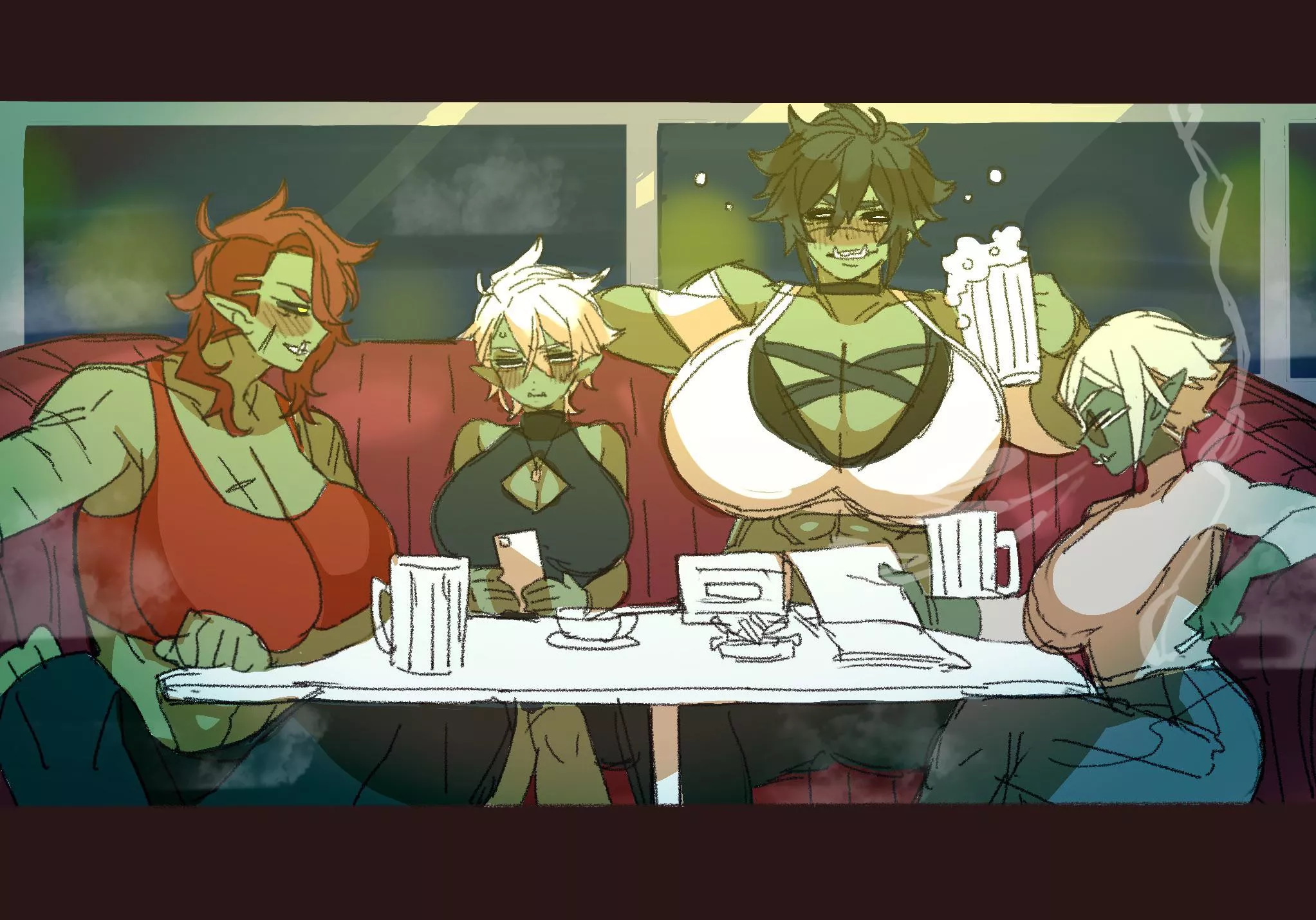 Dinner with orc ladies