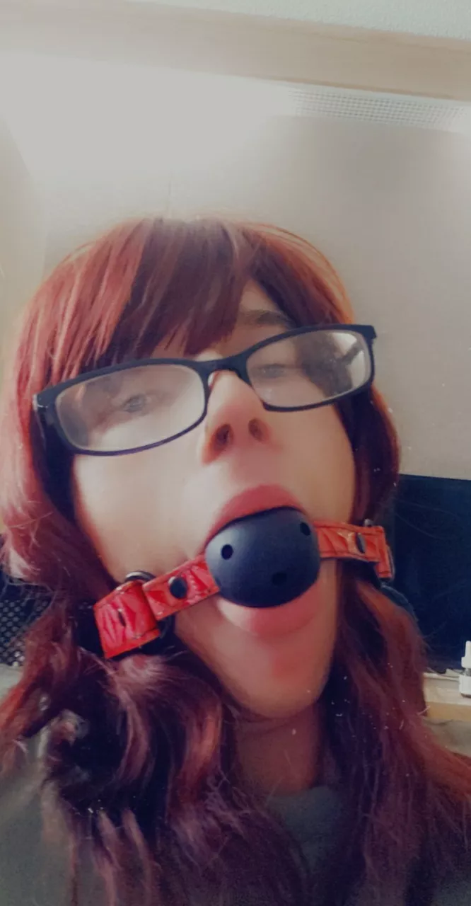 Do I look pretty with my gag in?