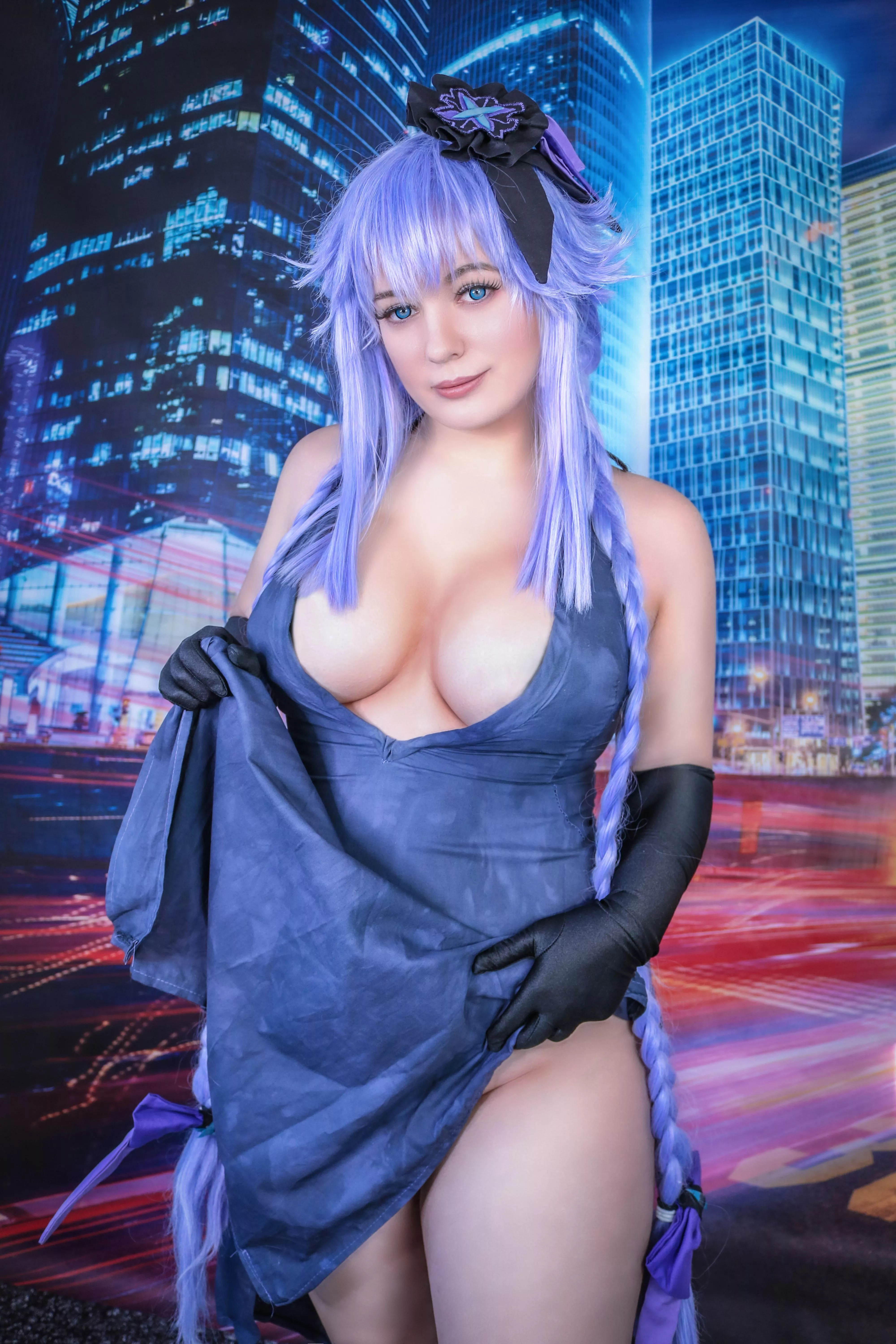 Do want Purple Heart to take off her dress? (By Lysande)