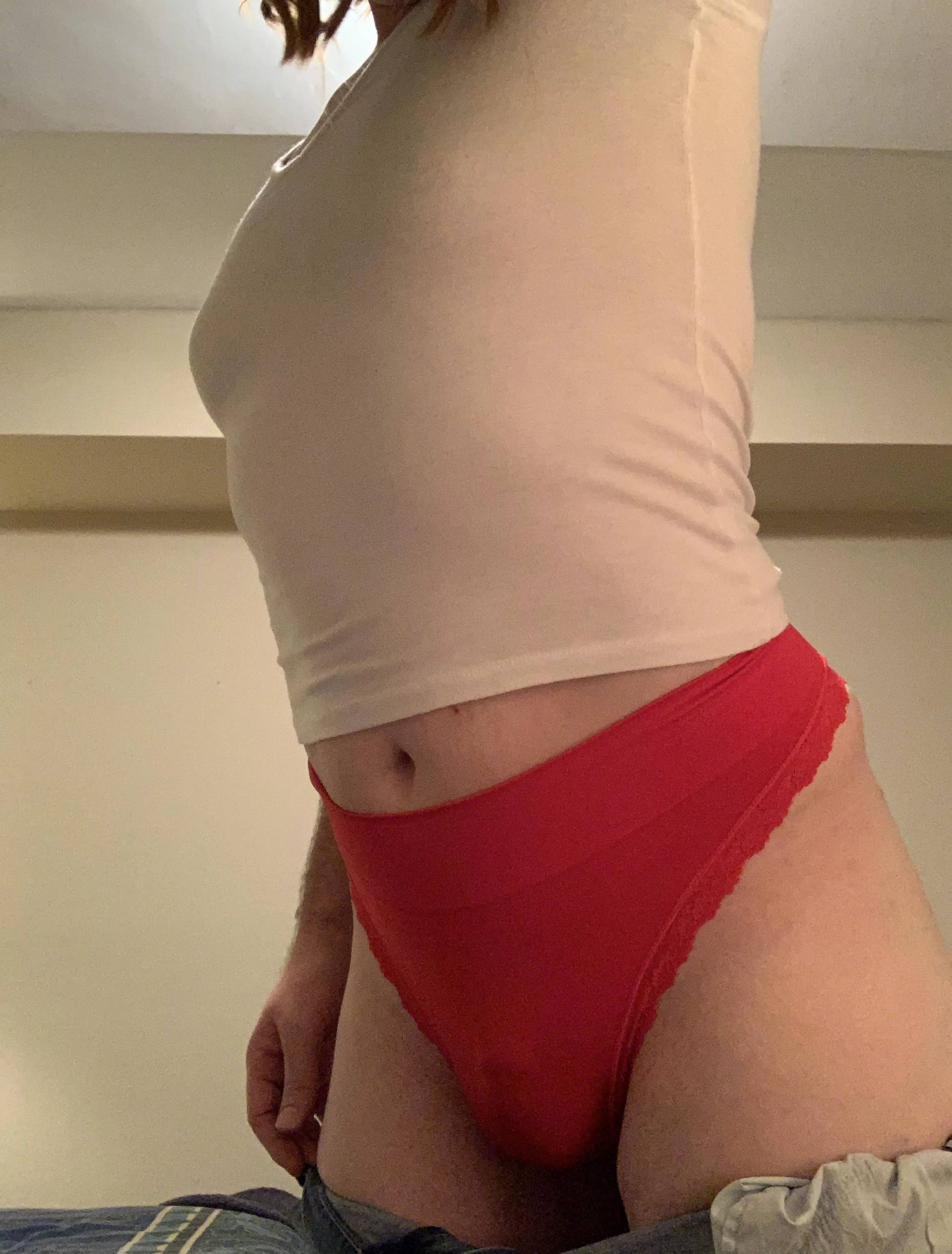 Do you like my red thong? 😉😘