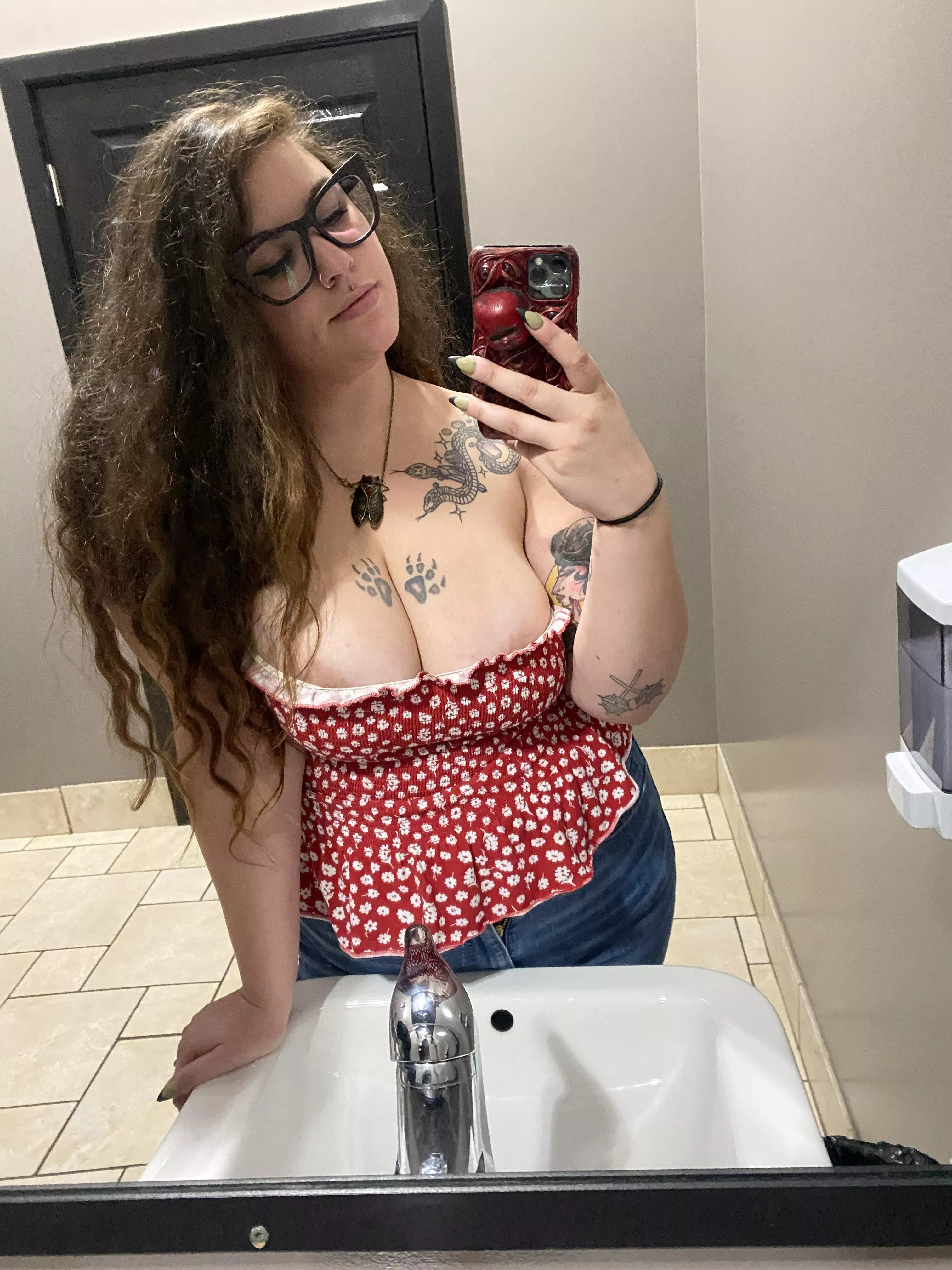 Do you think anyone noticed? I was one of three girls at the bar last night and every guy watched me go to and from the bathroom. Probably hoping I would slip out. What do you think?