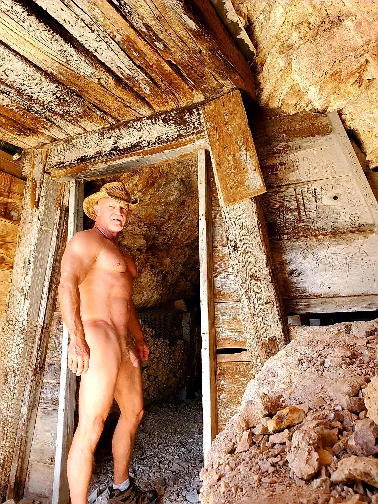 Does exploring an old mine naked count. Technically it's indoors. But I did walk in from the outside naked.