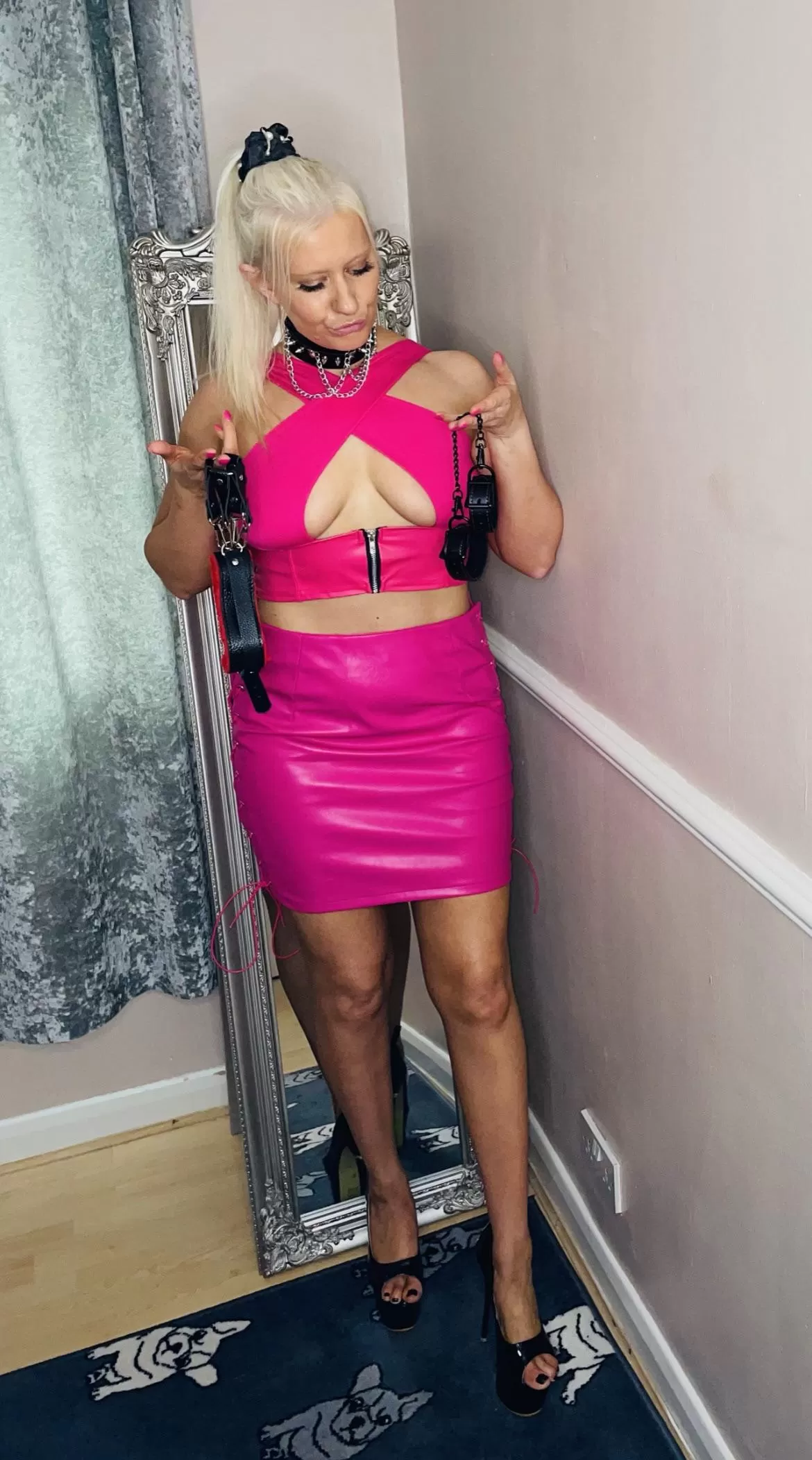 [domme] Collars and cuffs for my favourite little slut