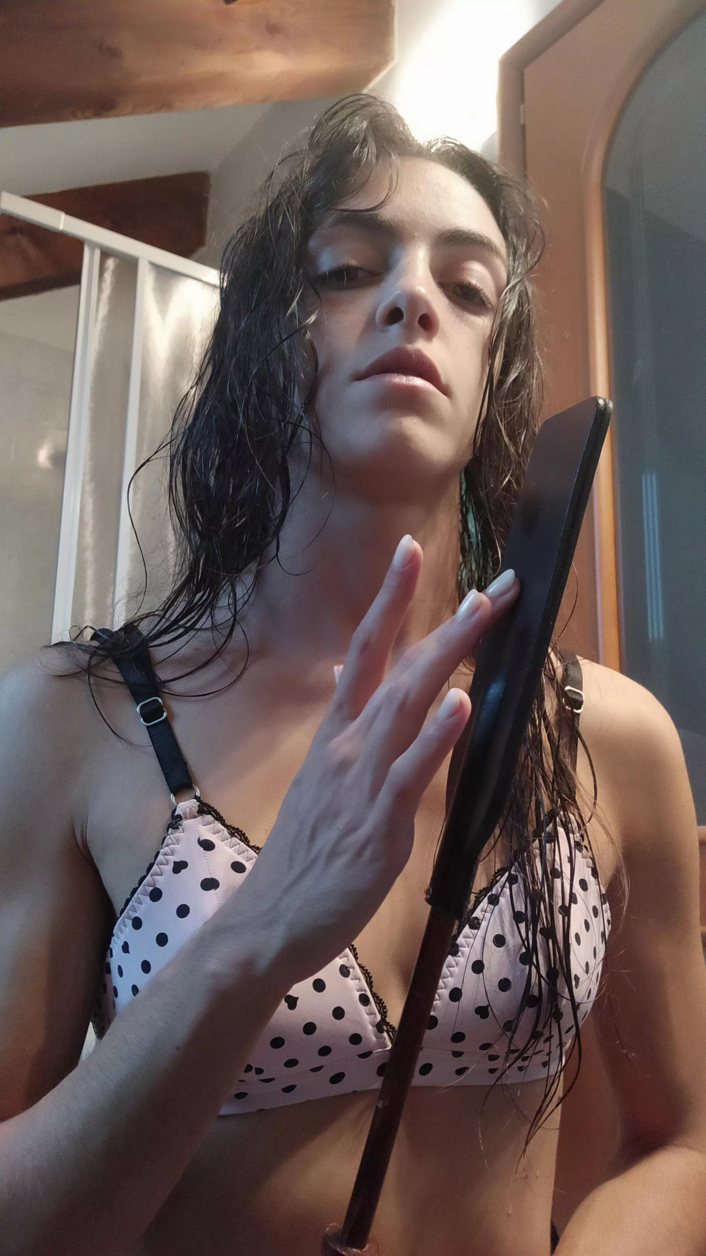 [Domme] I'll let you taste my whip and see why you should do everything I ask. No excuses