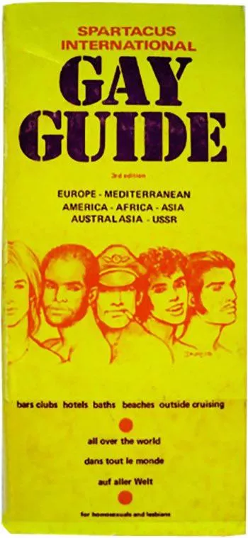 Don’t leave home without it. Before the internet, this and Bob Damron’s Address Book were essential companions for the gay traveller. Damron began in 1965 and it’s still around.