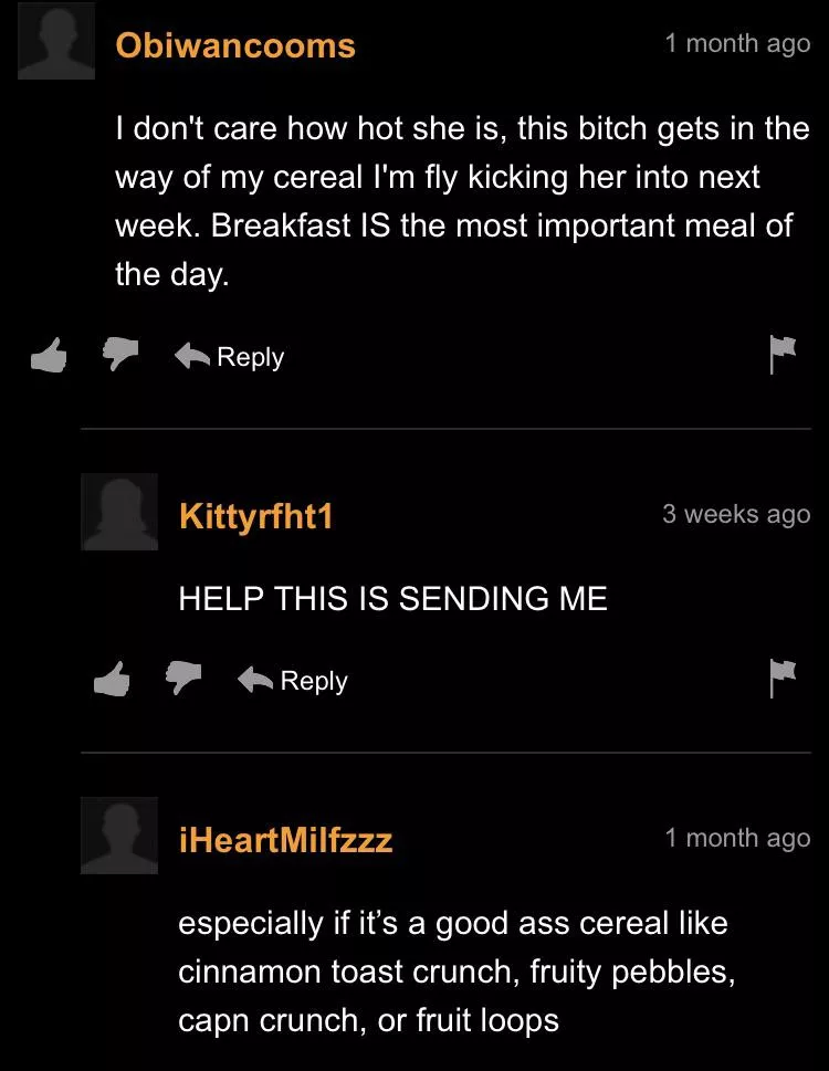 Don’t mess with someone’s cereal