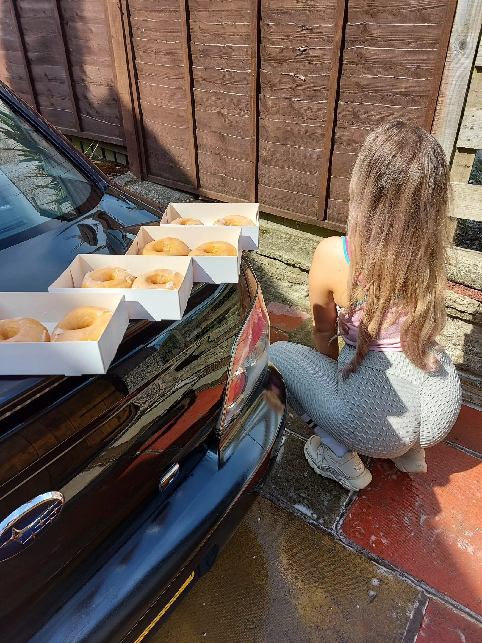 Doughnut and spank stall