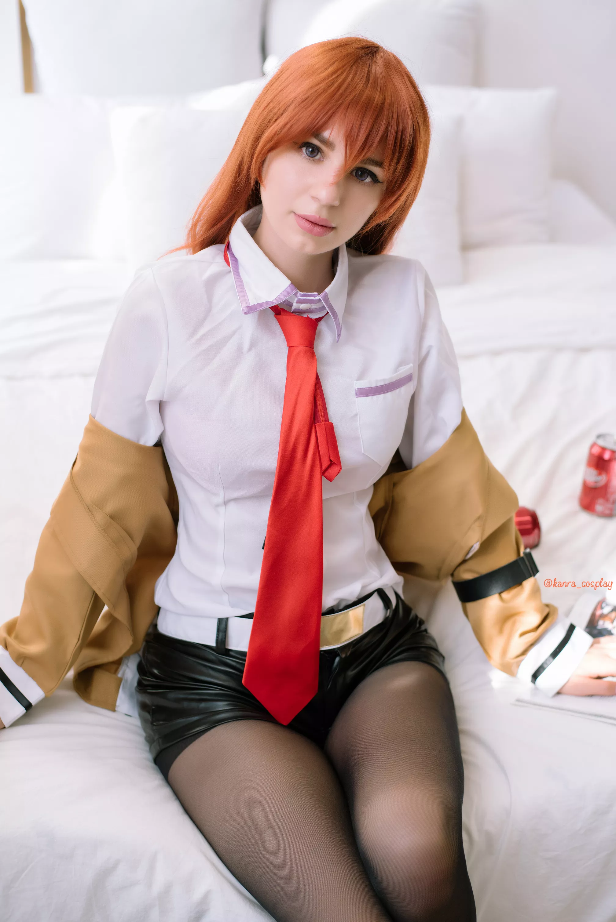 Dr Pepper waifu 🥰 Kurisu by kanra_cosplay on twitter [self]