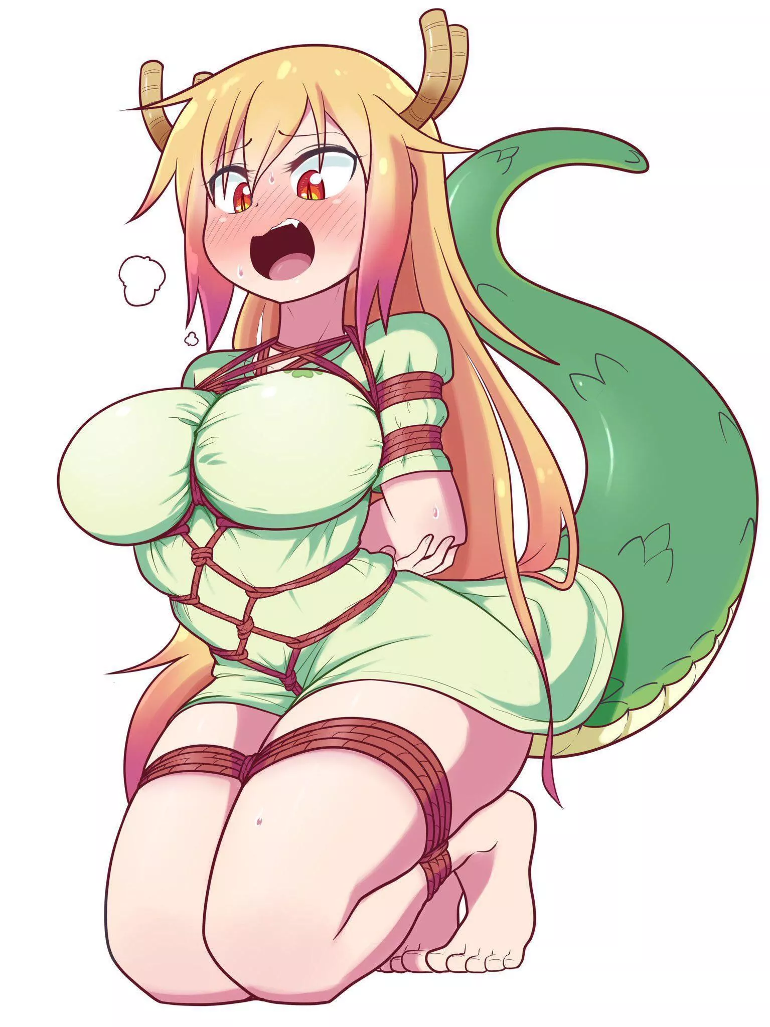 Dragon girl ready for some serious fun